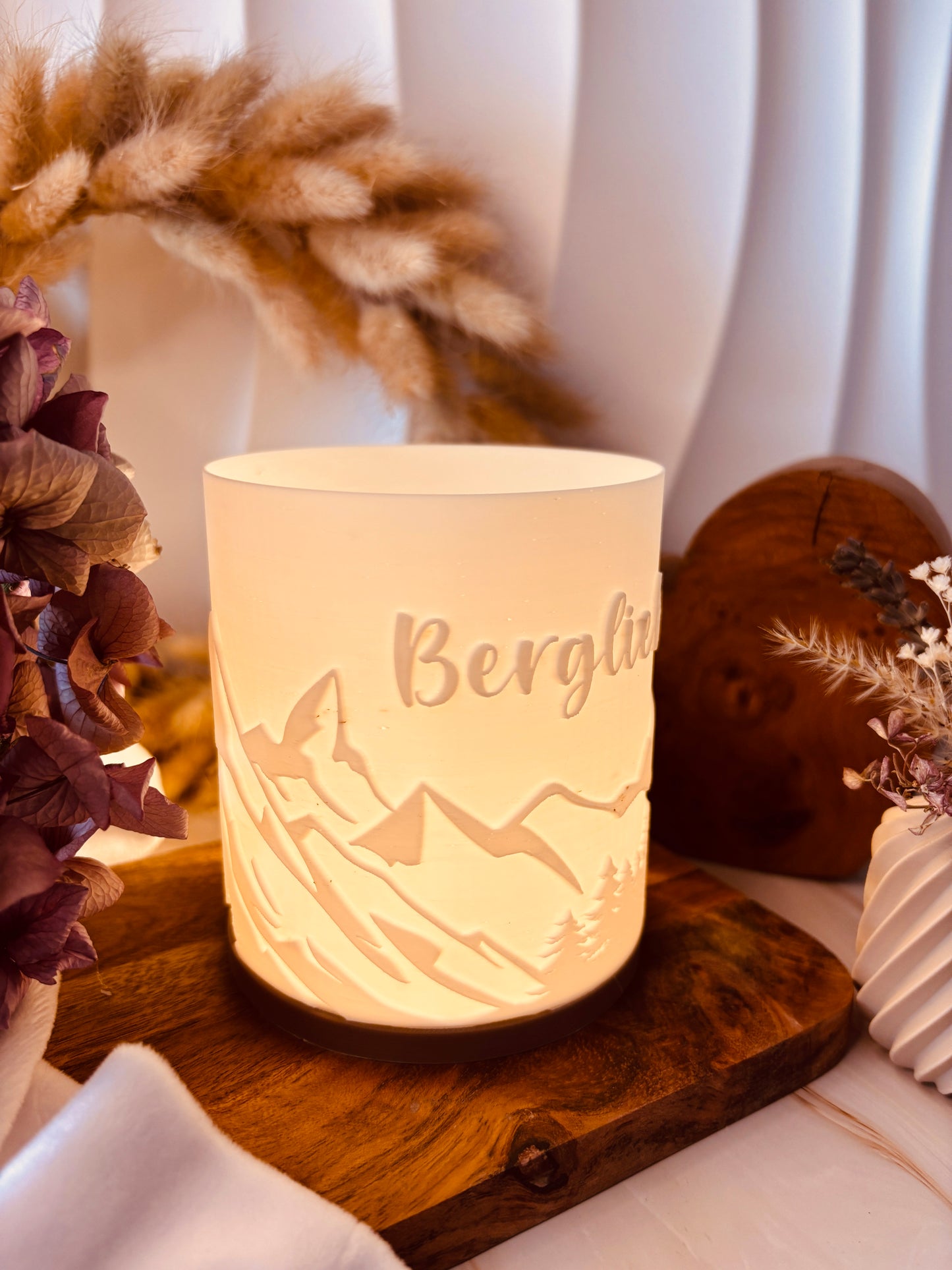 3D-Druckdatei - Windlicht - Bergliebe No.1