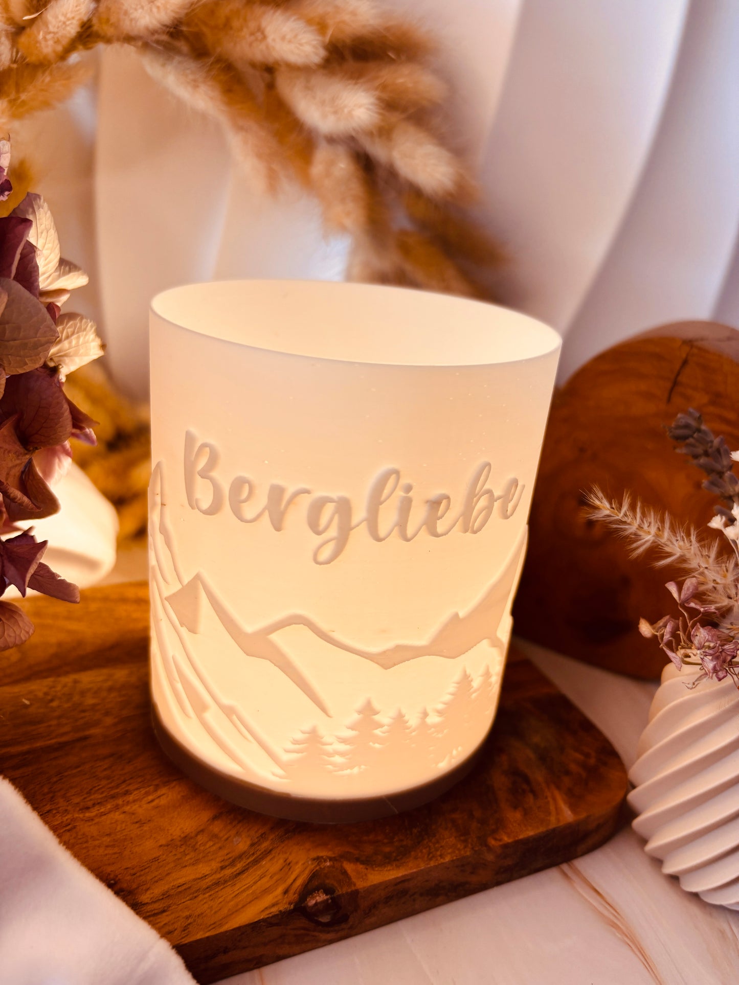 3D-Druckdatei - Windlicht - Bergliebe No.1