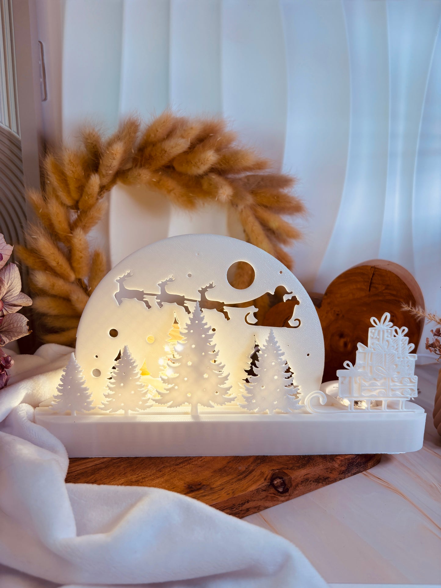 3D-Druckdatei - Teelichtlandschaft - Weihnachtslandschaft No4