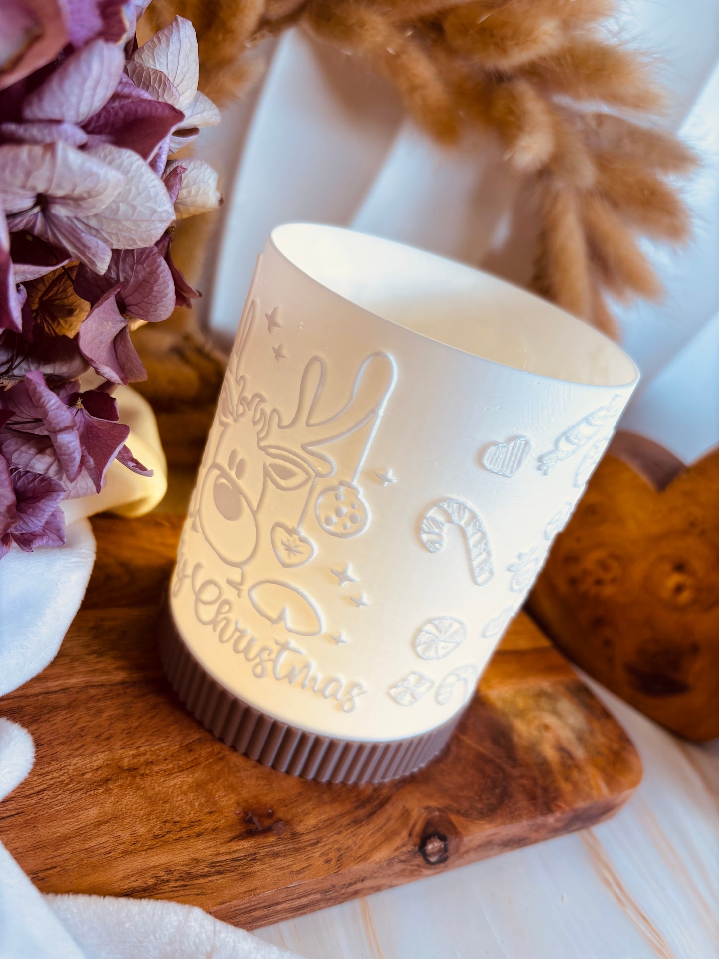 3D-Druckdatei - Windlicht - Merry Christmas