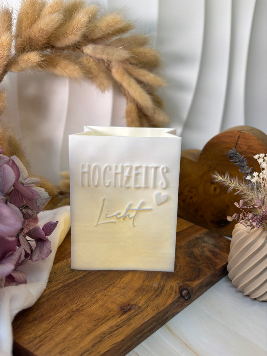 3D-Druckdatei - Windlicht - Papiertüte - Hochzeits Licht