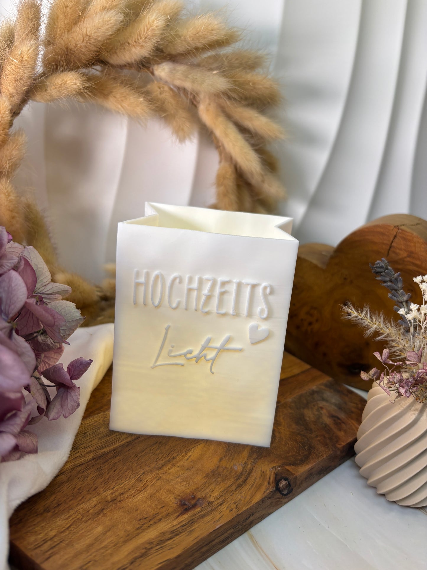 3D-Druckdatei - Windlicht - Papiertüte - Hochzeits Licht