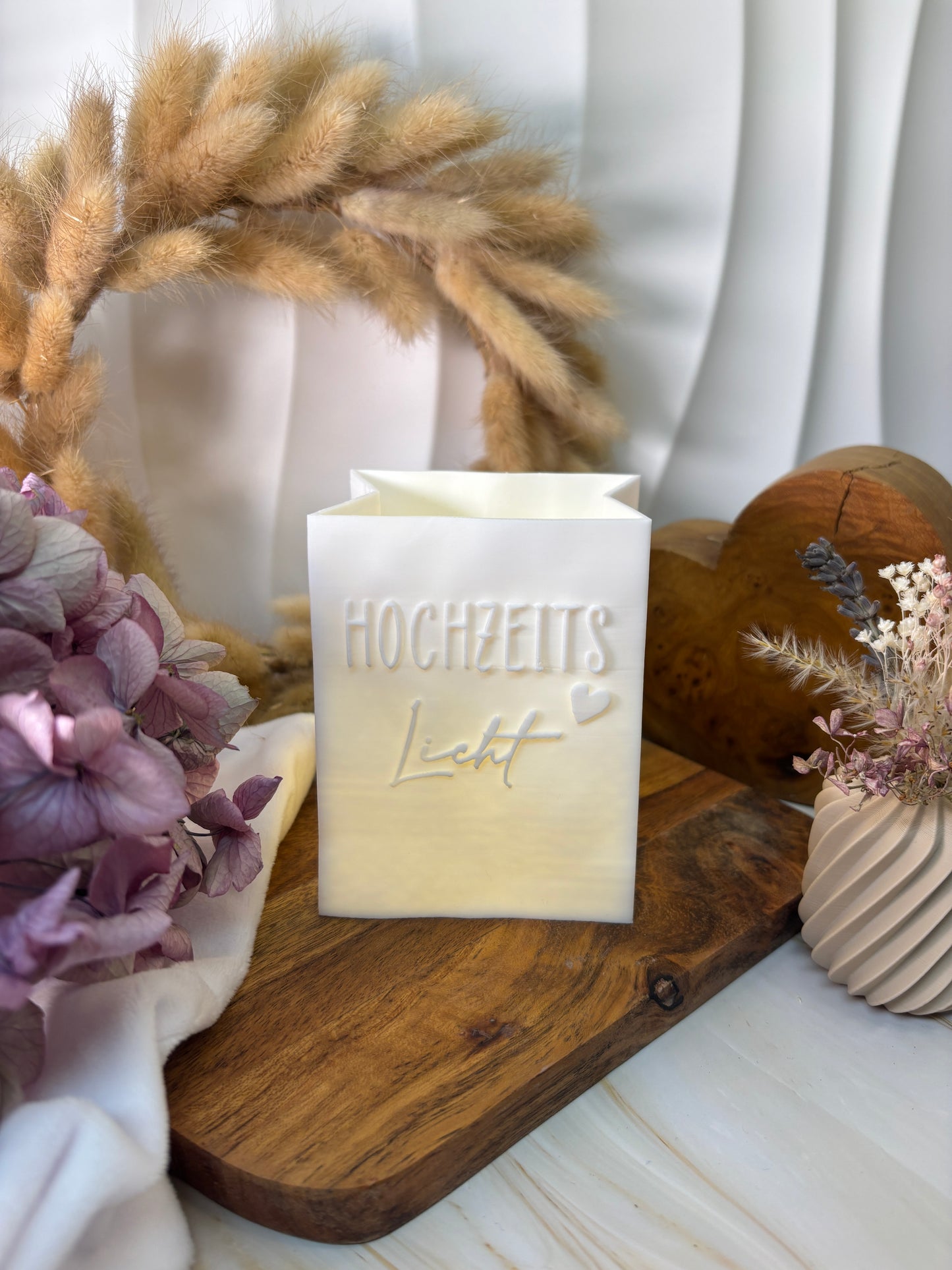 3D-Druckdatei - Windlicht - Papiertüte - Hochzeits Licht