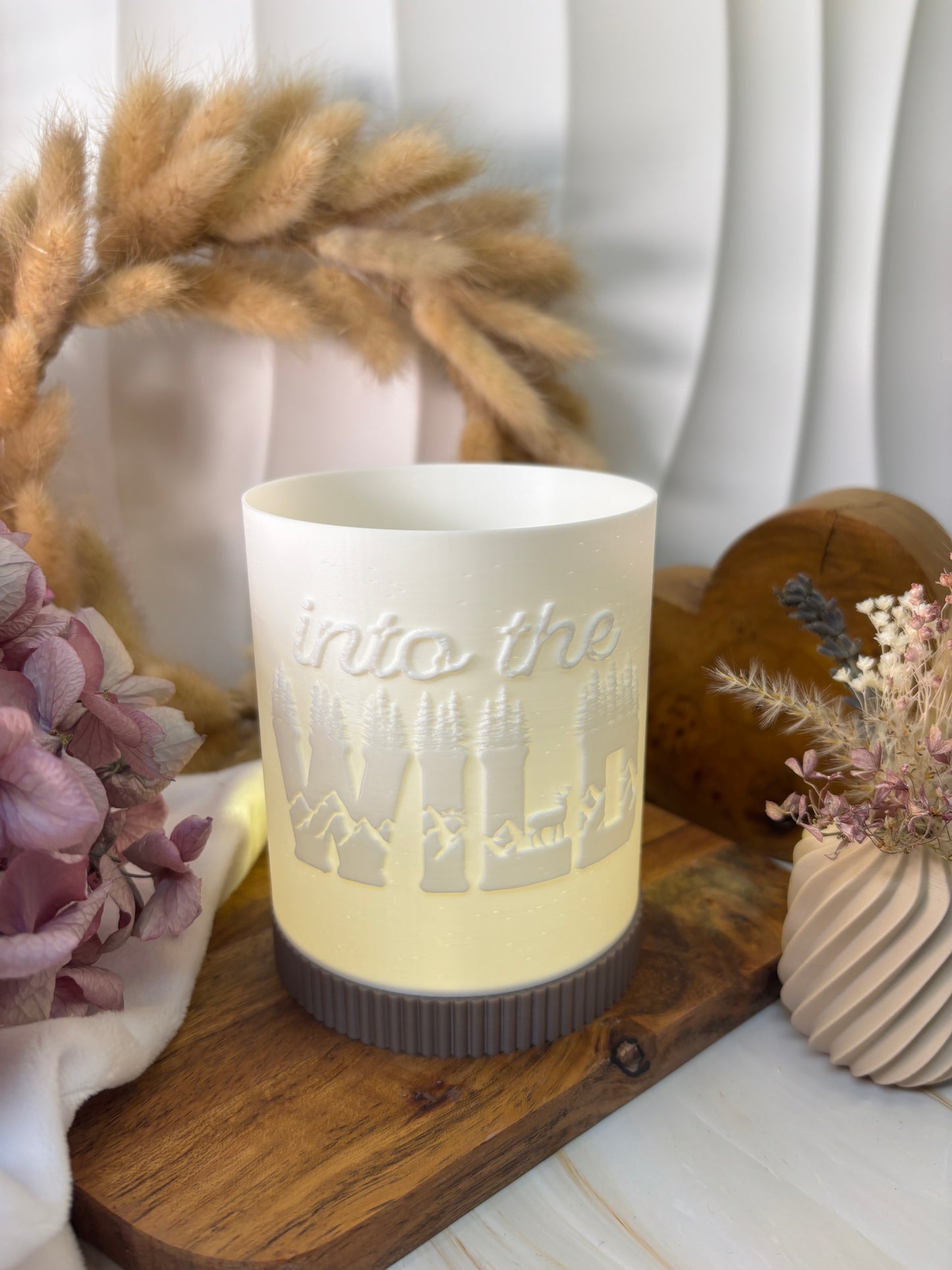 3D-Druckdatei - Windlicht - into the wild