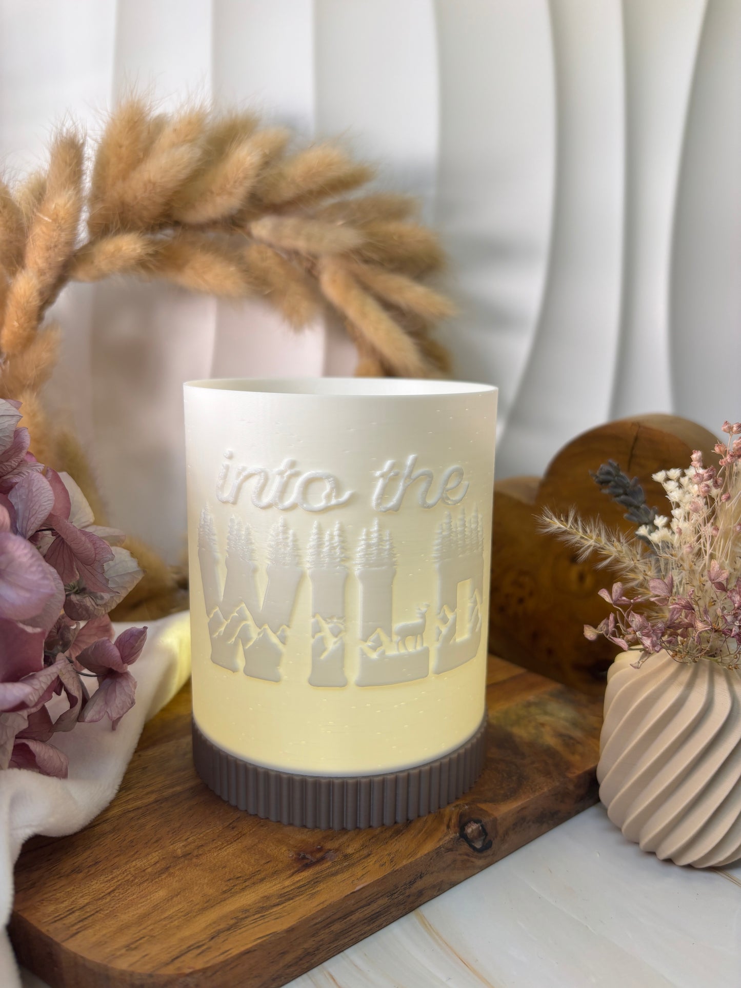 3D-Druckdatei - Windlicht - into the wild