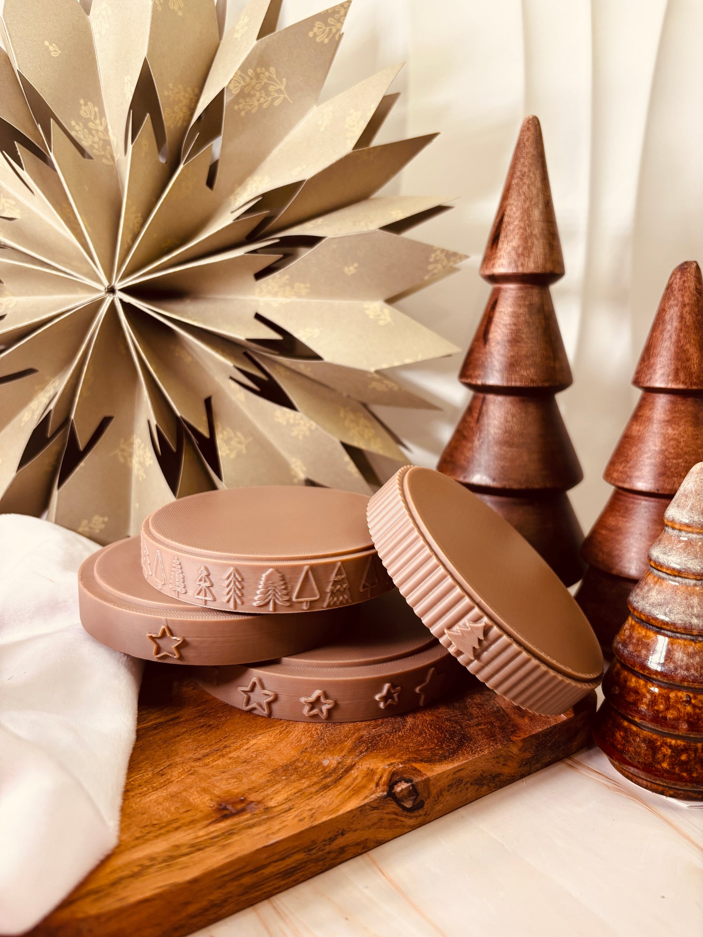 3D-Druckdatei - Das Windlicht Sockel - add on Bundle für Weihnachten