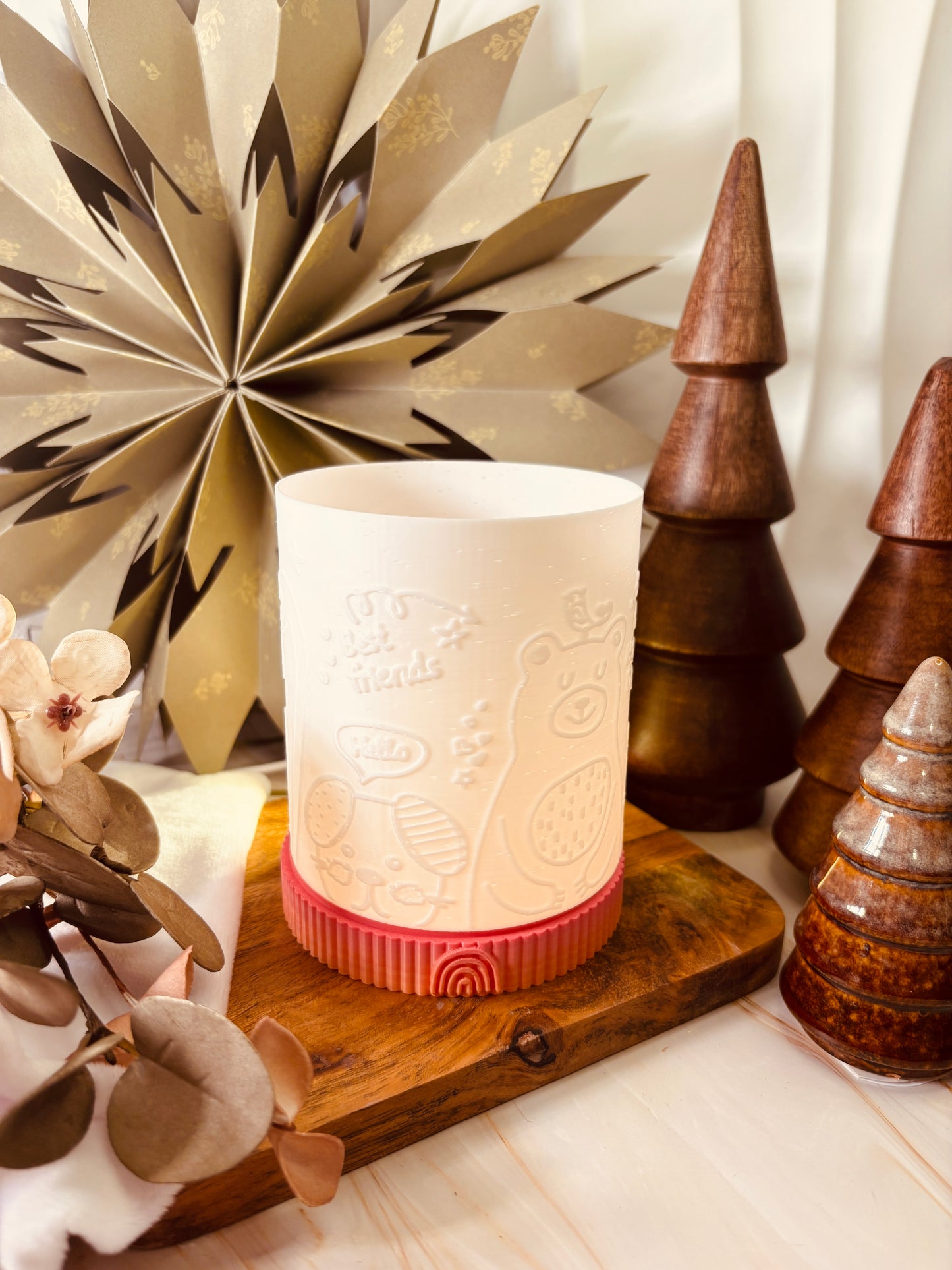 3D-Druckdatei - Nachtlicht - Tierlandschaft