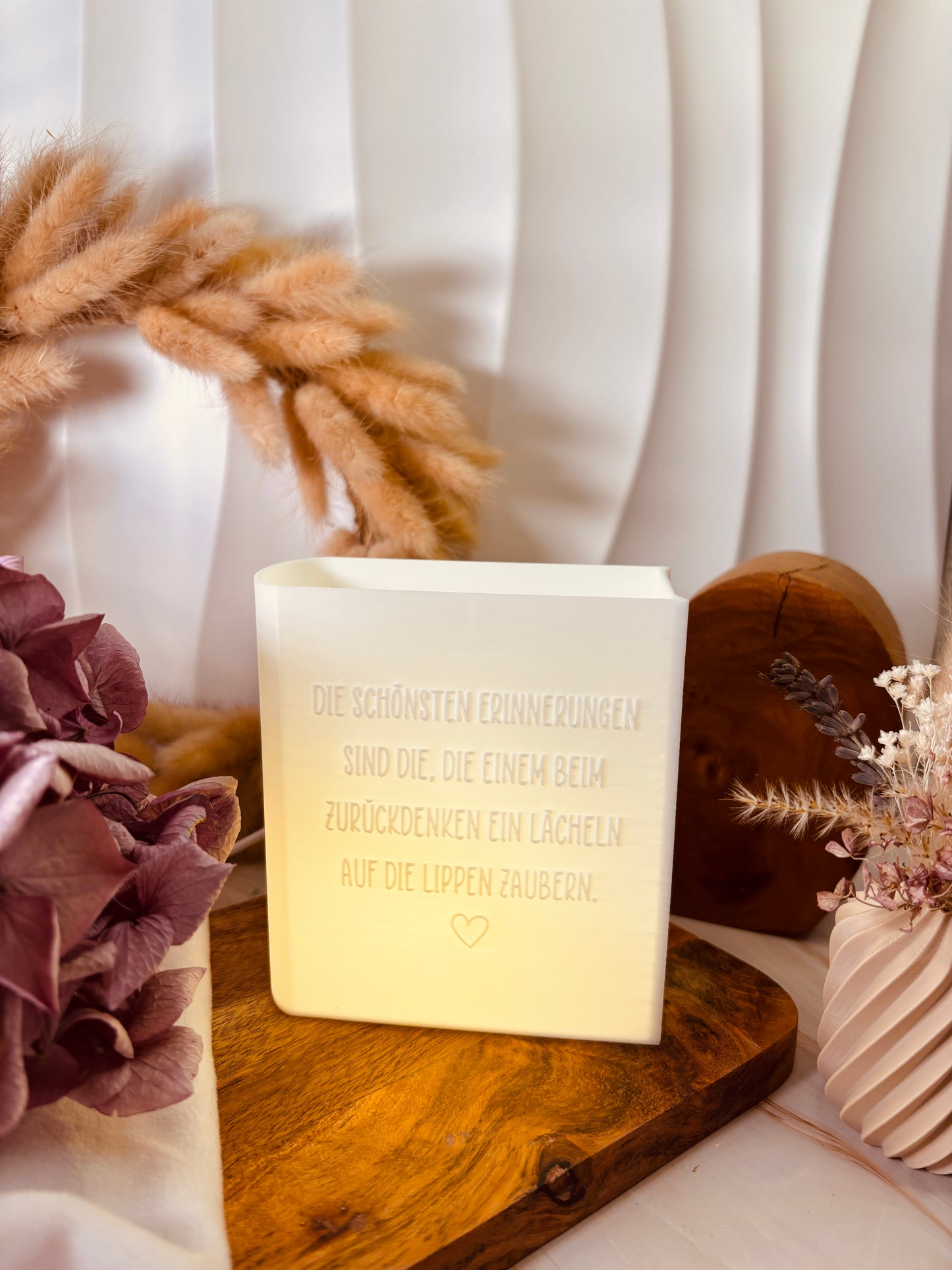 3D-Druckdatei - beleuchtetes Buch - Erinnerungen