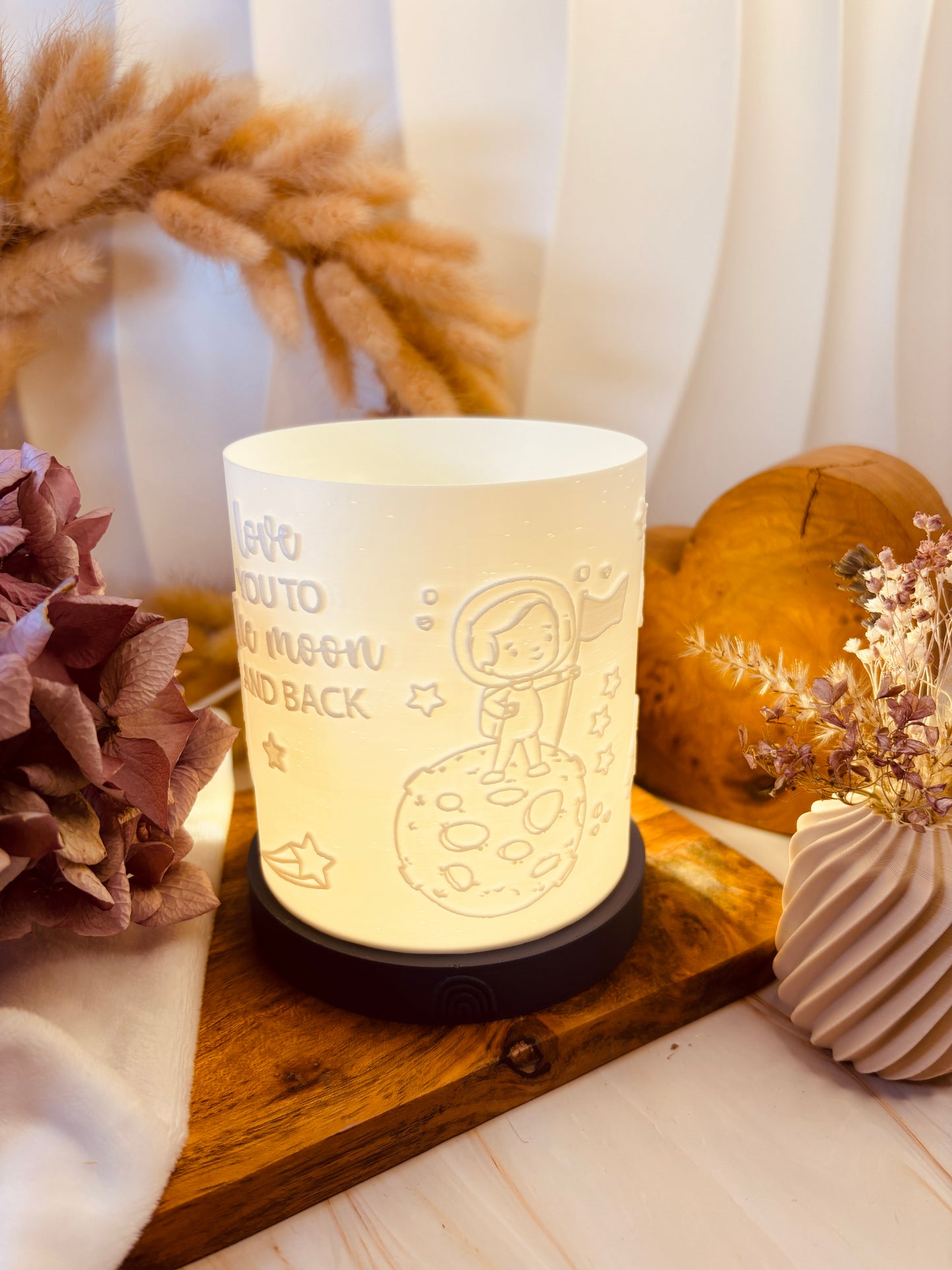 3D-Druckdatei - Nachtlicht - love you to the moon an back