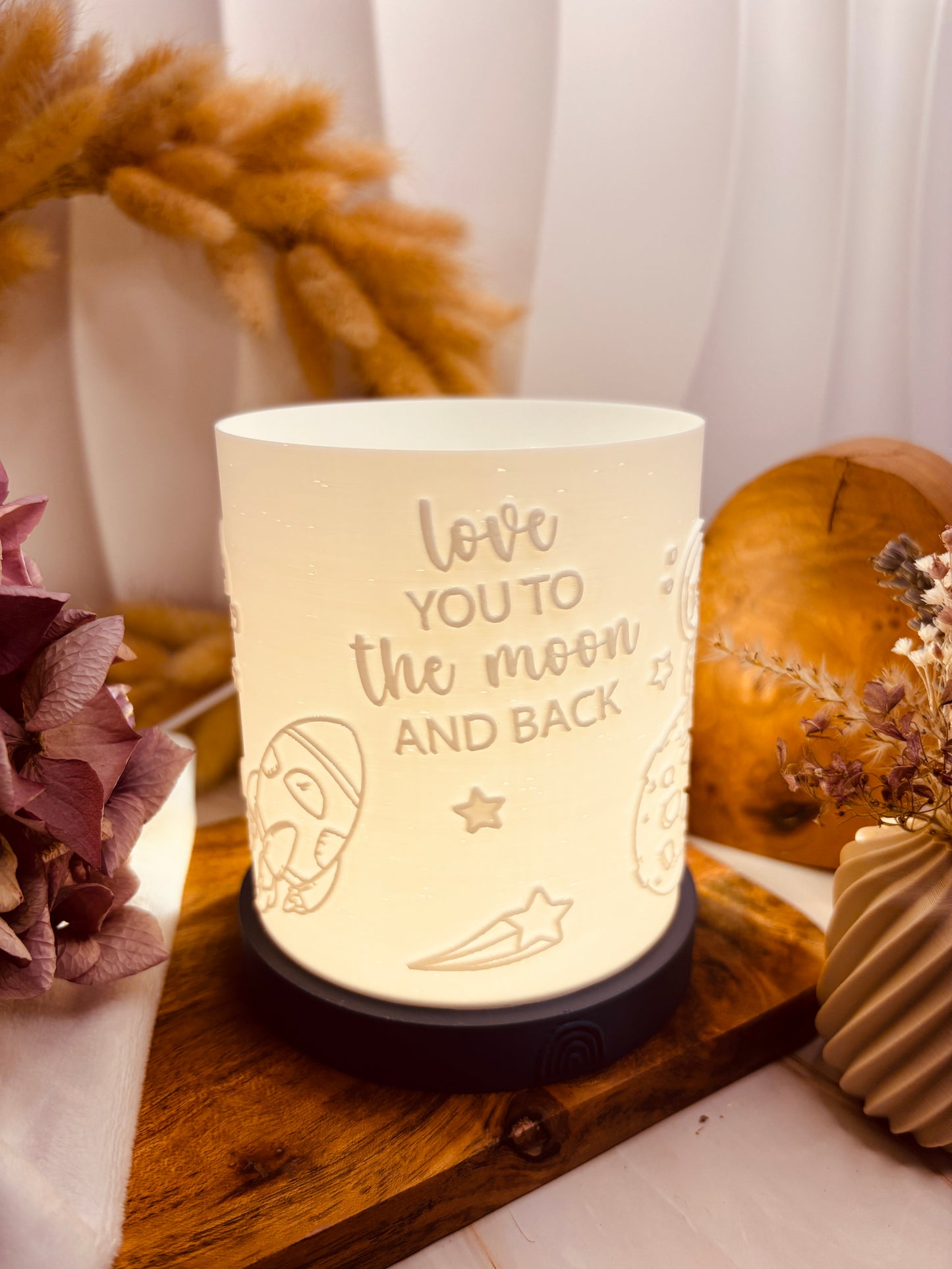 3D-Druckdatei - Nachtlicht - love you to the moon an back