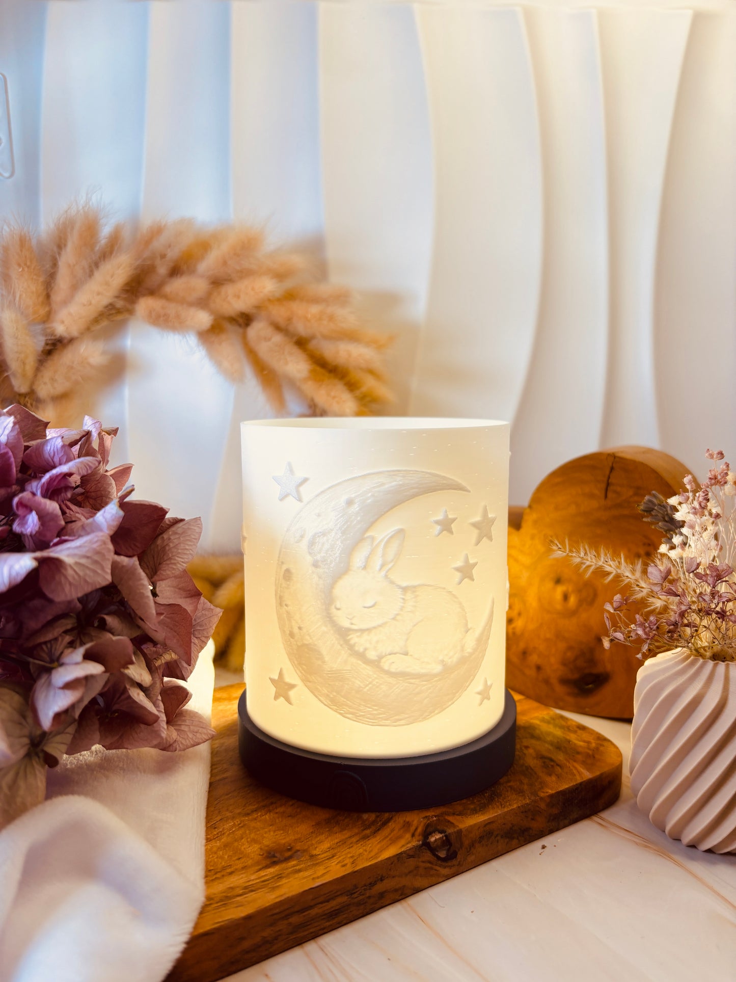 3D-Druckdatei - Nachtlicht - Hase und Mond