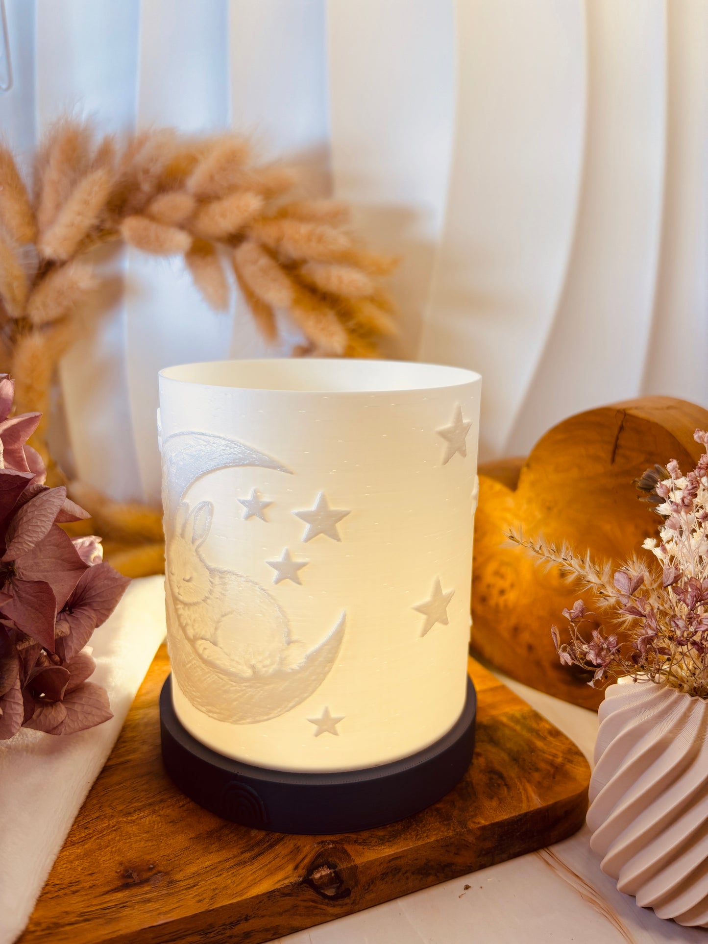 3D-Druckdatei - Nachtlicht - Hase und Mond