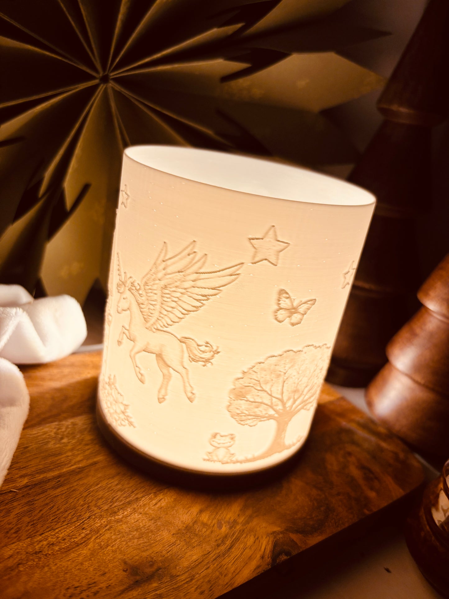 3D-Druckdatei - Nachtlicht - Prinzessin und Einhorn