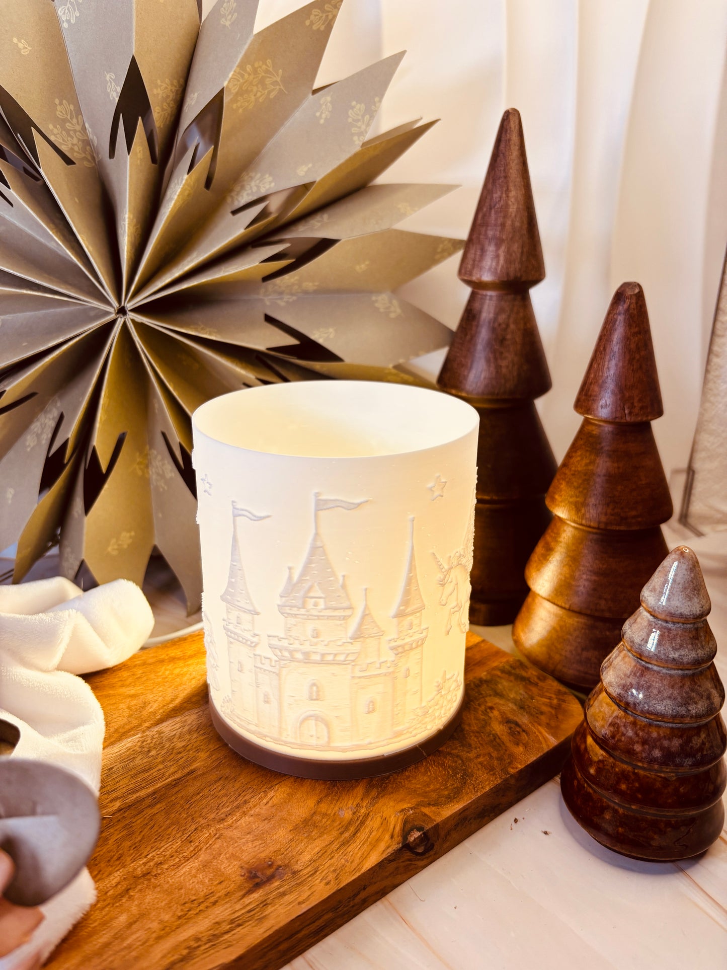 3D-Druckdatei - Nachtlicht - Prinzessin und Einhorn