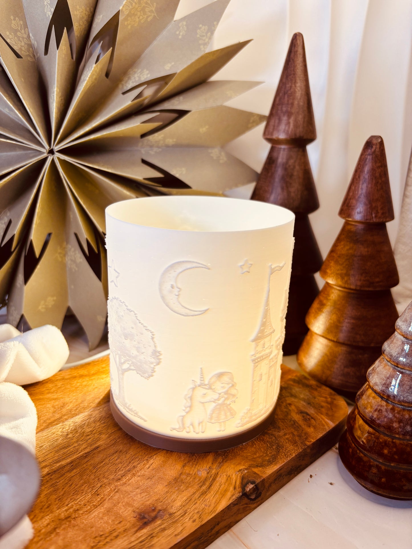 3D-Druckdatei - Nachtlicht - Prinzessin und Einhorn