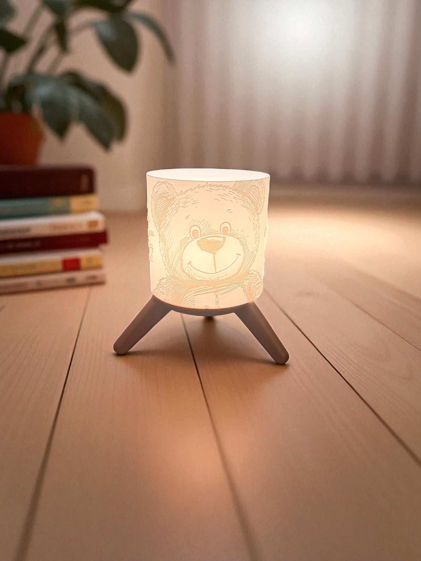 3D-Druckdatei - Nachtlicht - für LED Lampenfassung mit Sockel - Du bist nie zu klein