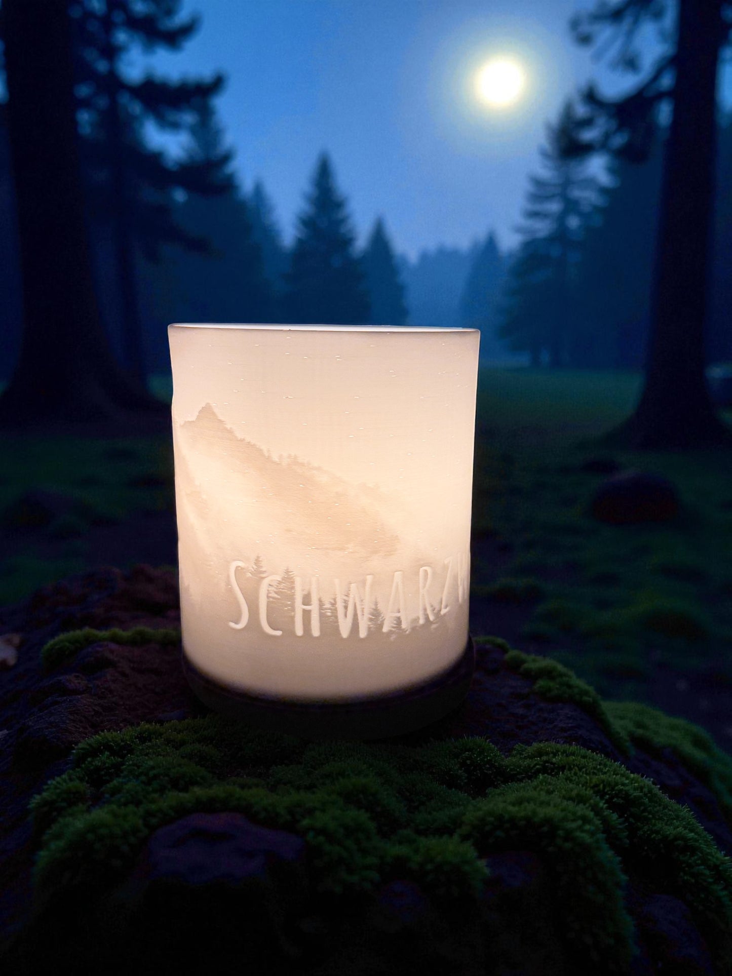 3D-Druckdatei - Windlicht - Schwarzwald No2