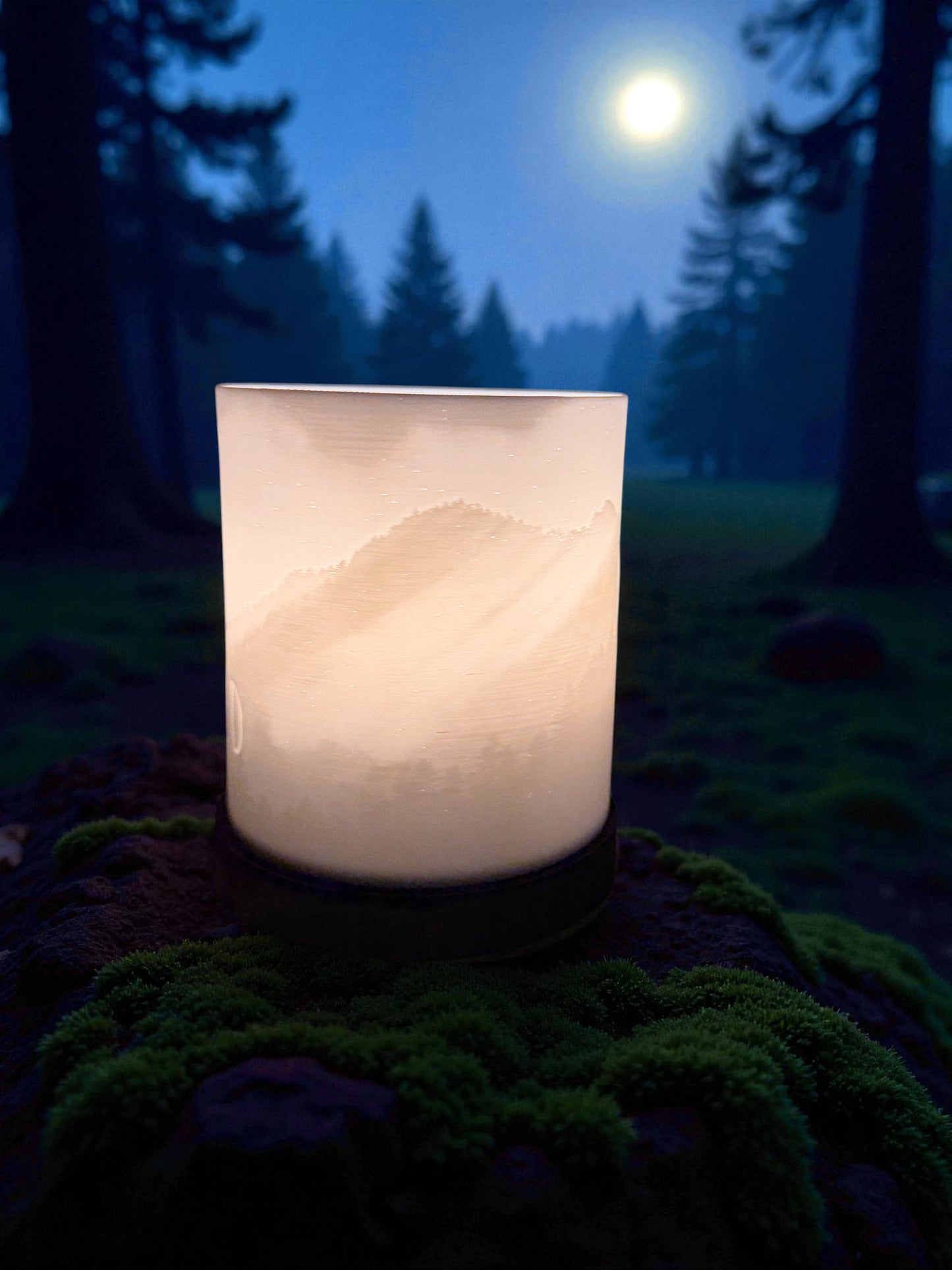 3D-Druckdatei - Windlicht - Schwarzwald No2