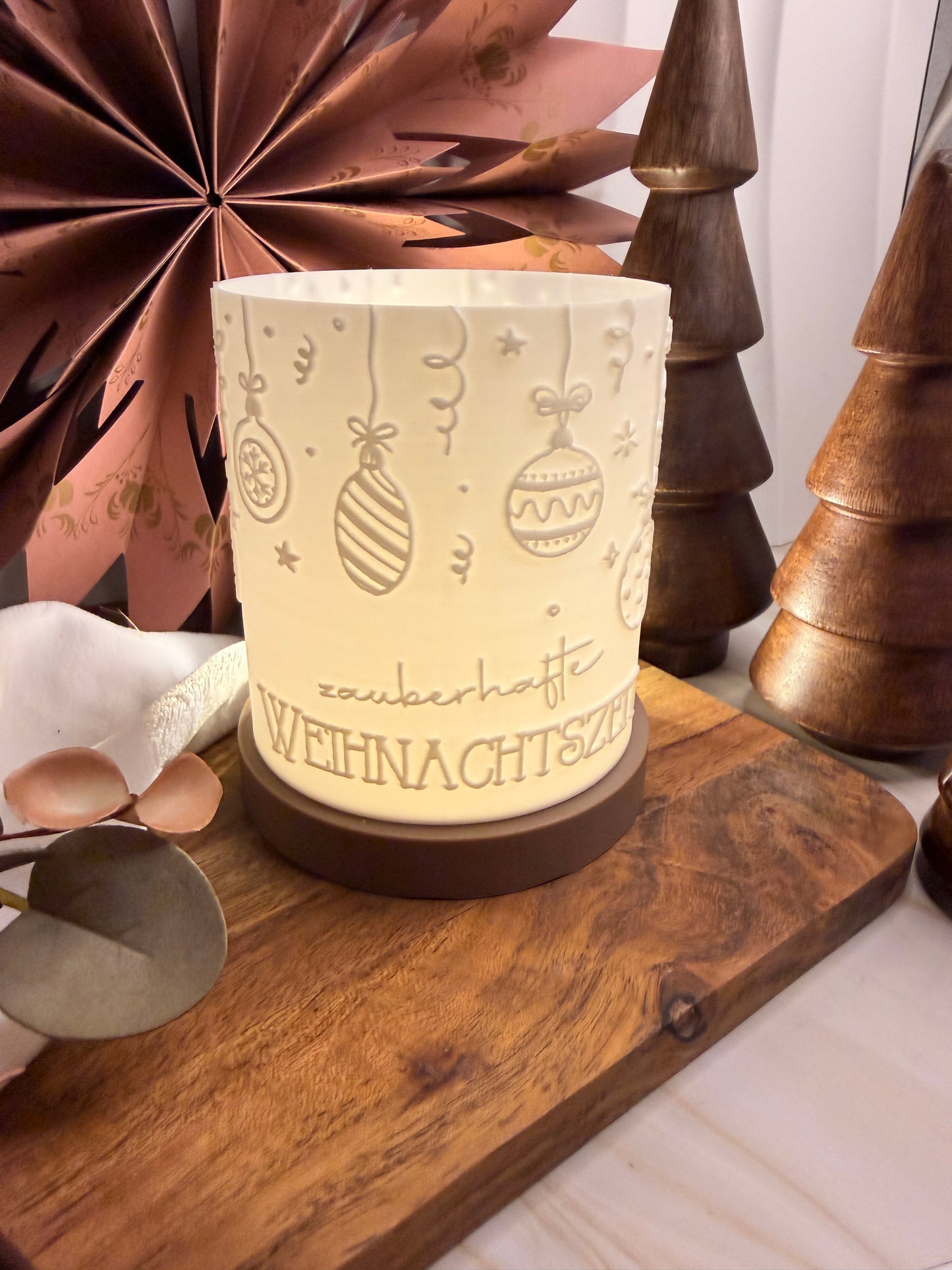 3D-Druckdatei - Windlicht - Zauberhafte Weihnachtszeit