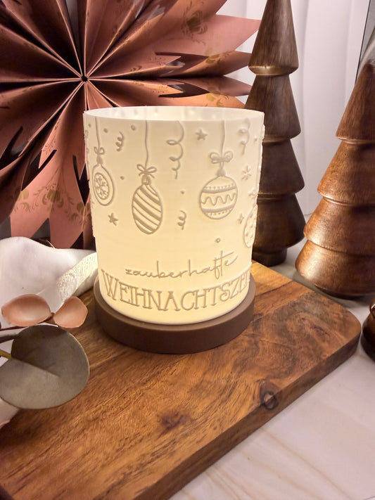 3D-Druckdatei - Windlicht - Zauberhafte Weihnachtszeit