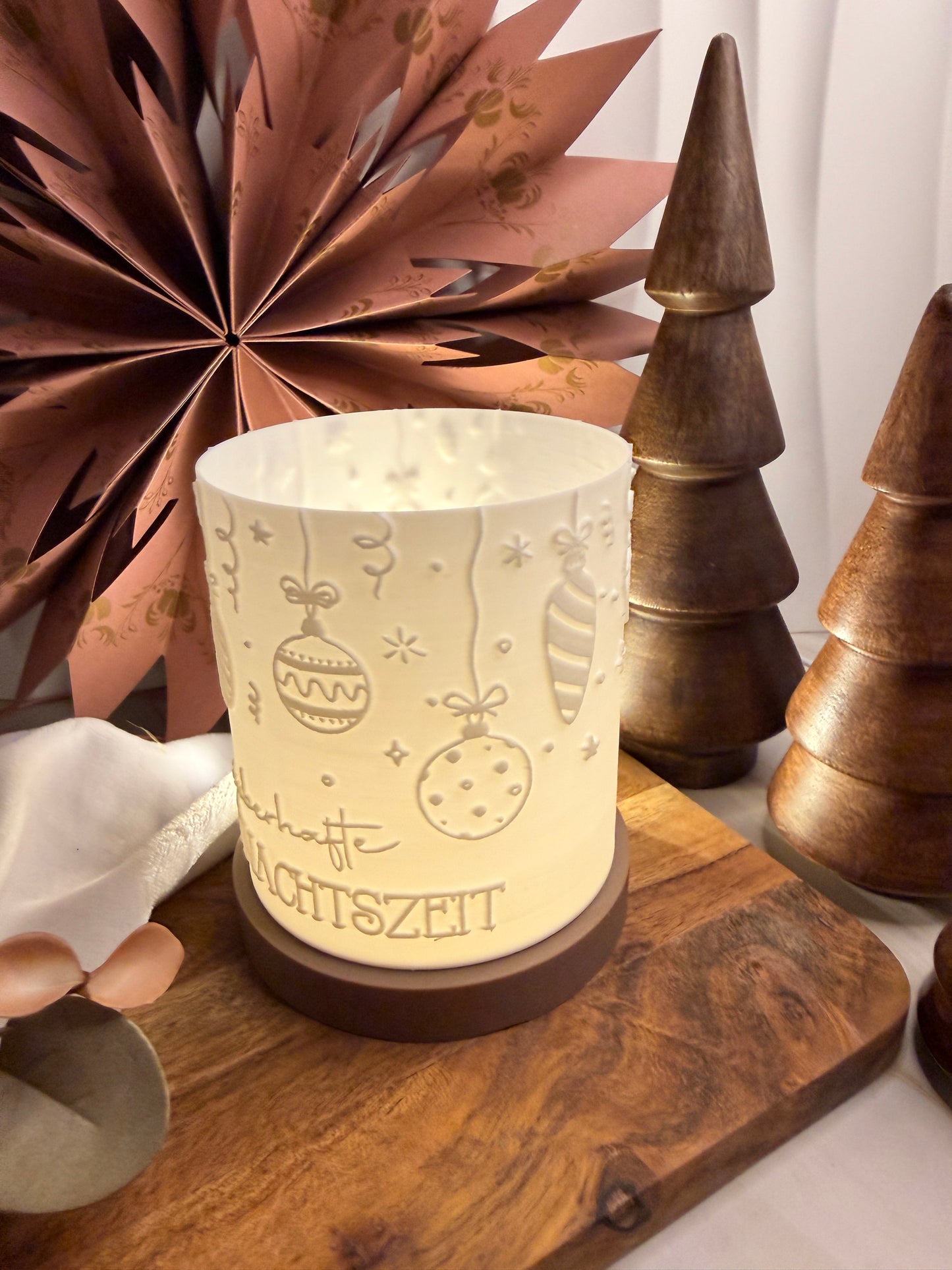 3D-Druckdatei - Windlicht - Zauberhafte Weihnachtszeit