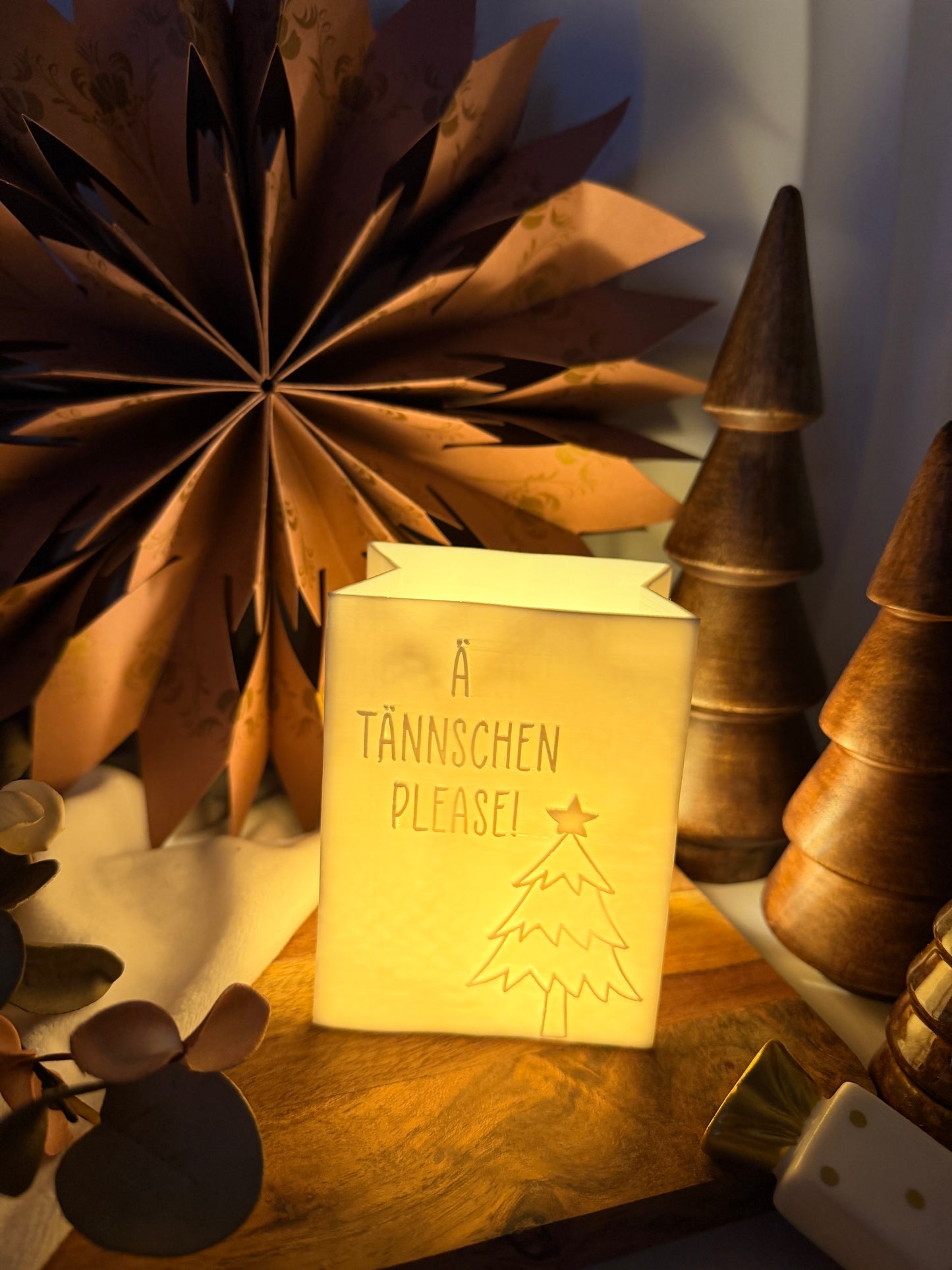 3D-Druckdatei - Windlicht - Papiertüte - Ä Tännschen