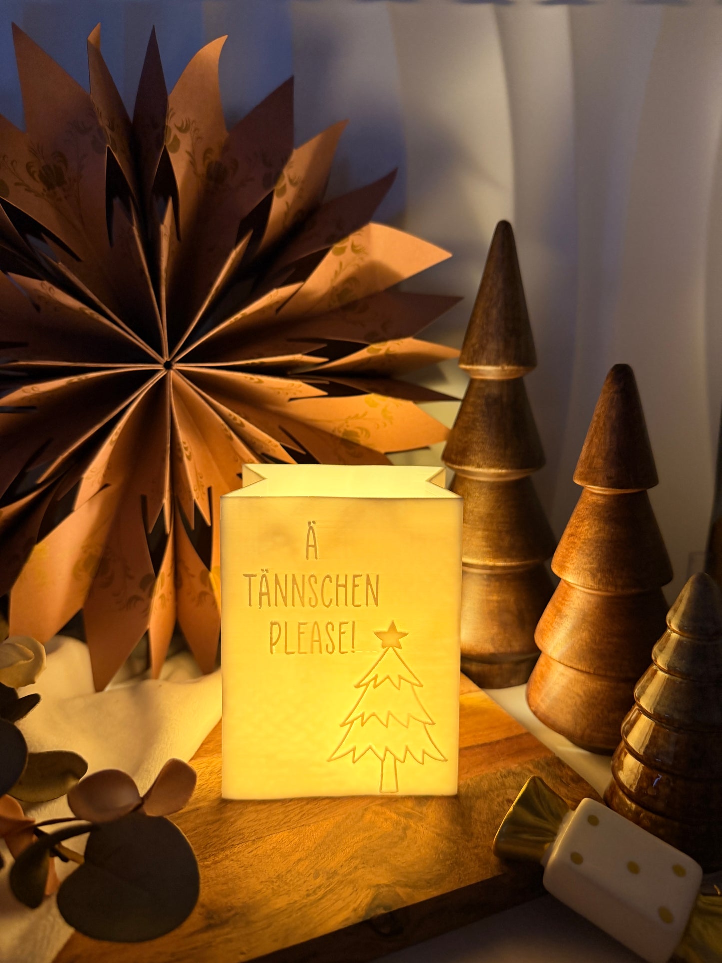 3D-Druckdatei - Windlicht - Papiertüte - Ä Tännschen