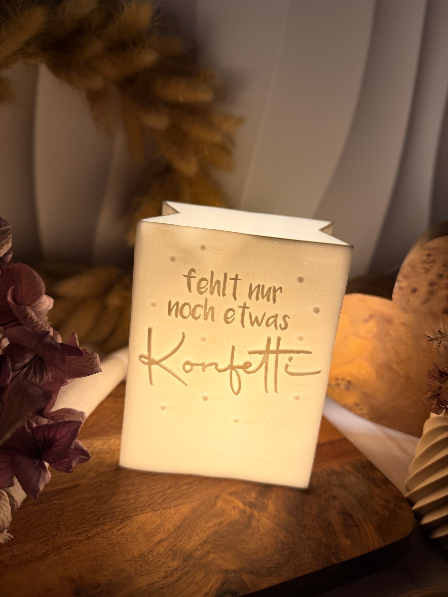 3D-Druckdatei - Windlicht - Papiertüte - fehlt nur noch etwas Konfetti