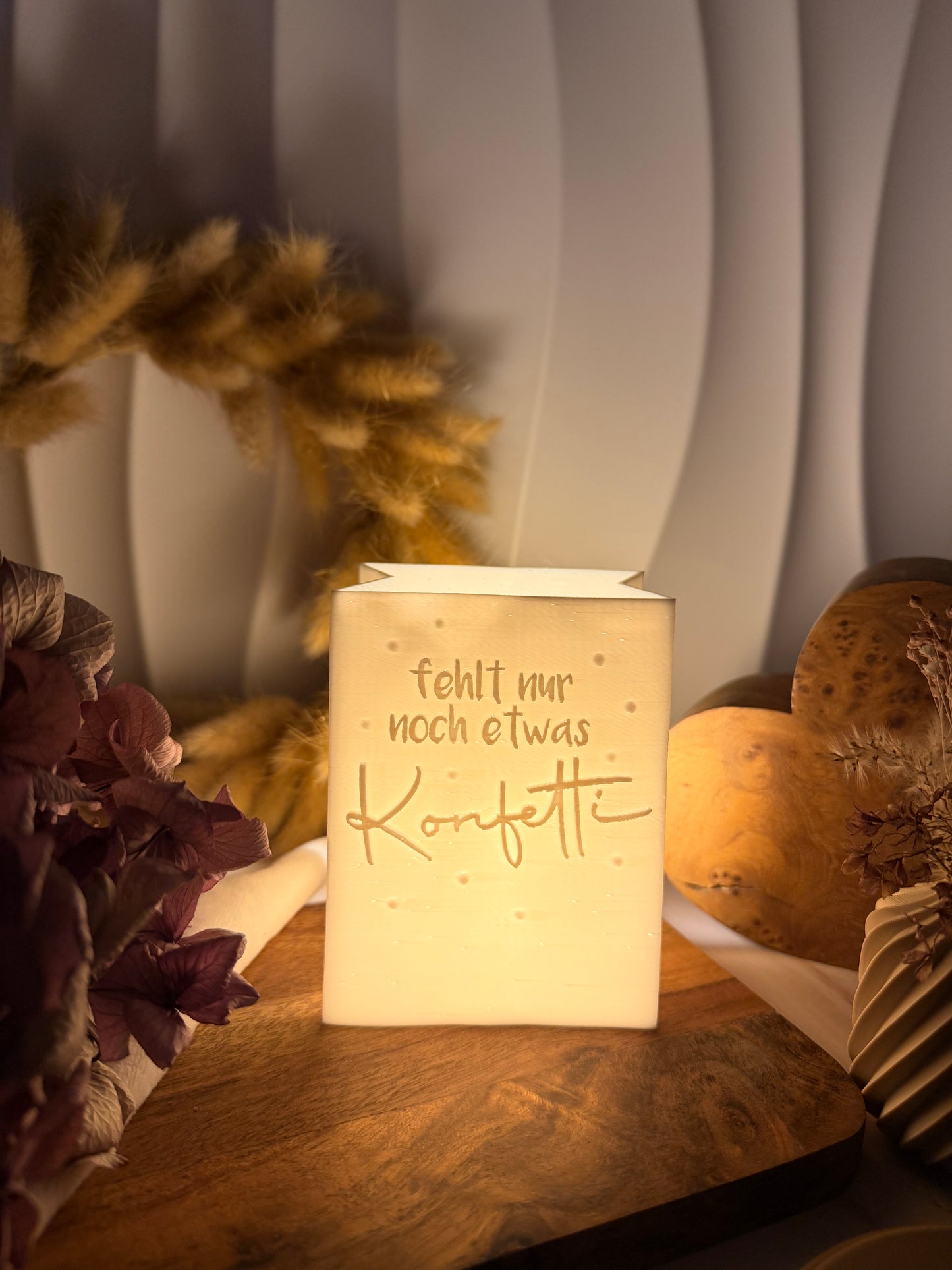 3D-Druckdatei - Windlicht - Papiertüte - fehlt nur noch etwas Konfetti