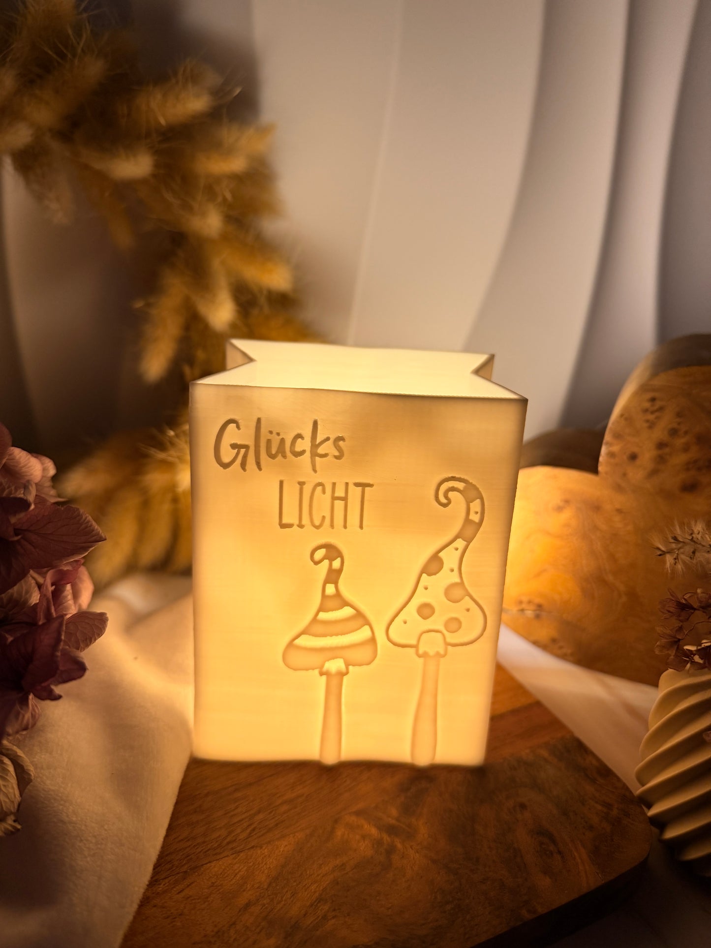 3D-Druckdatei - Windlicht - Papiertüte - Glückslicht