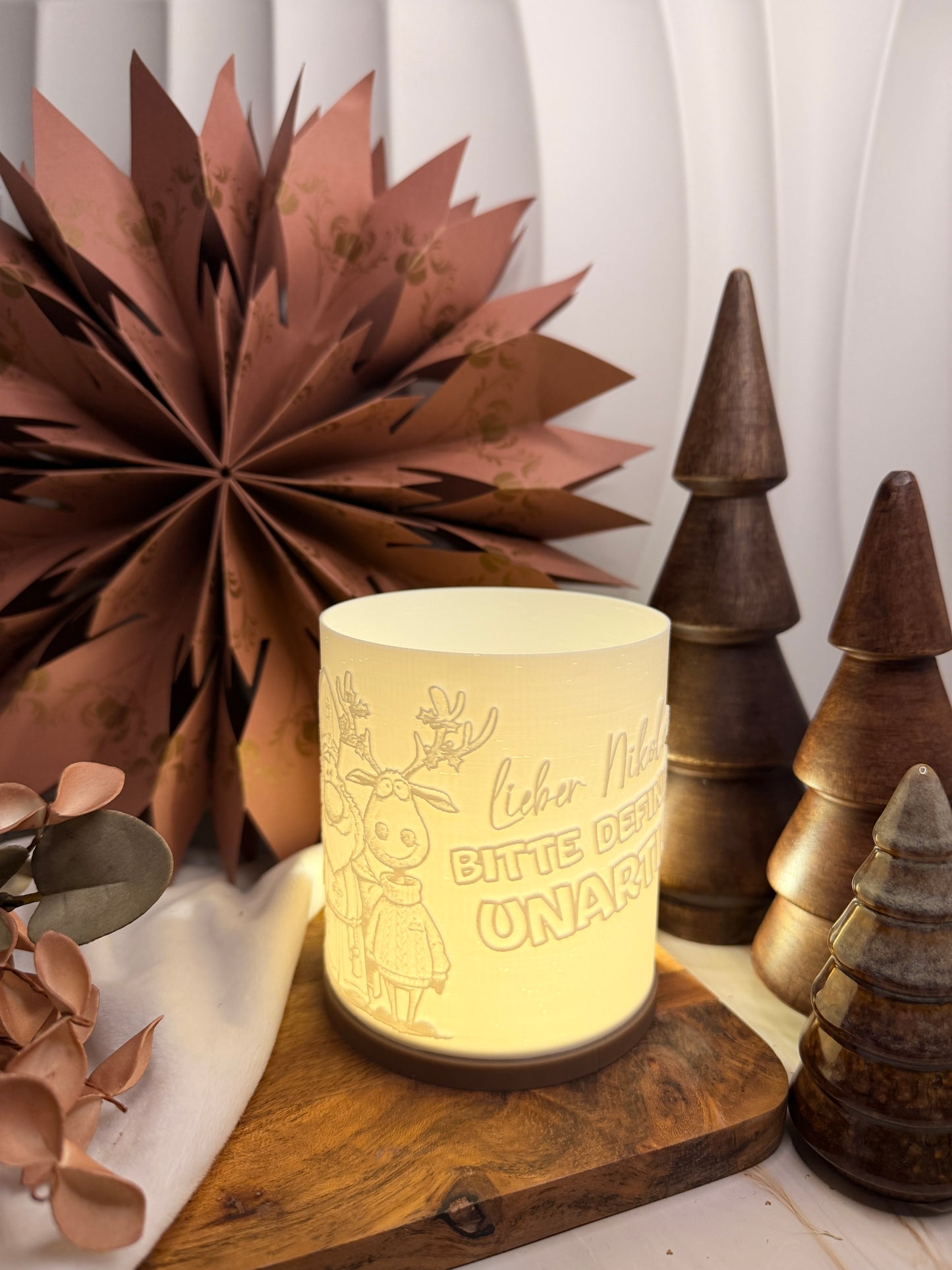 3D-Druckdatei - Windlicht - Nikolas unartig