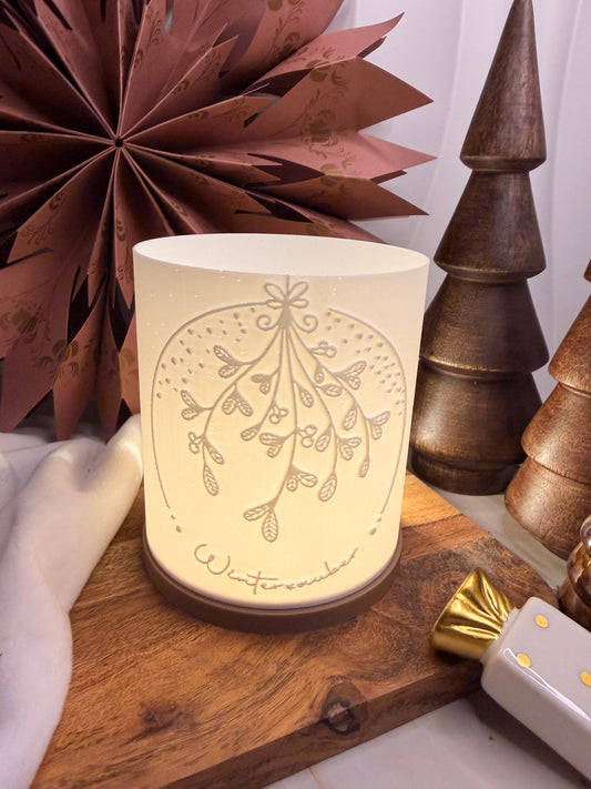 3D-Druckdatei - Windlicht - Mistelzweig