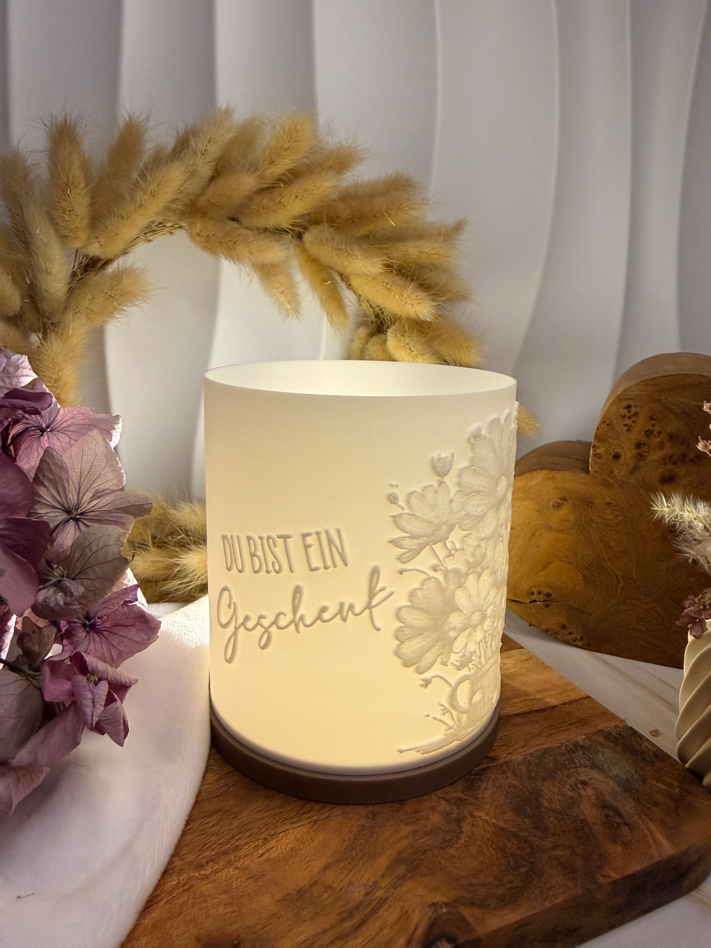 3D-Druckdatei - Windlicht - Du bist ein Geschenk