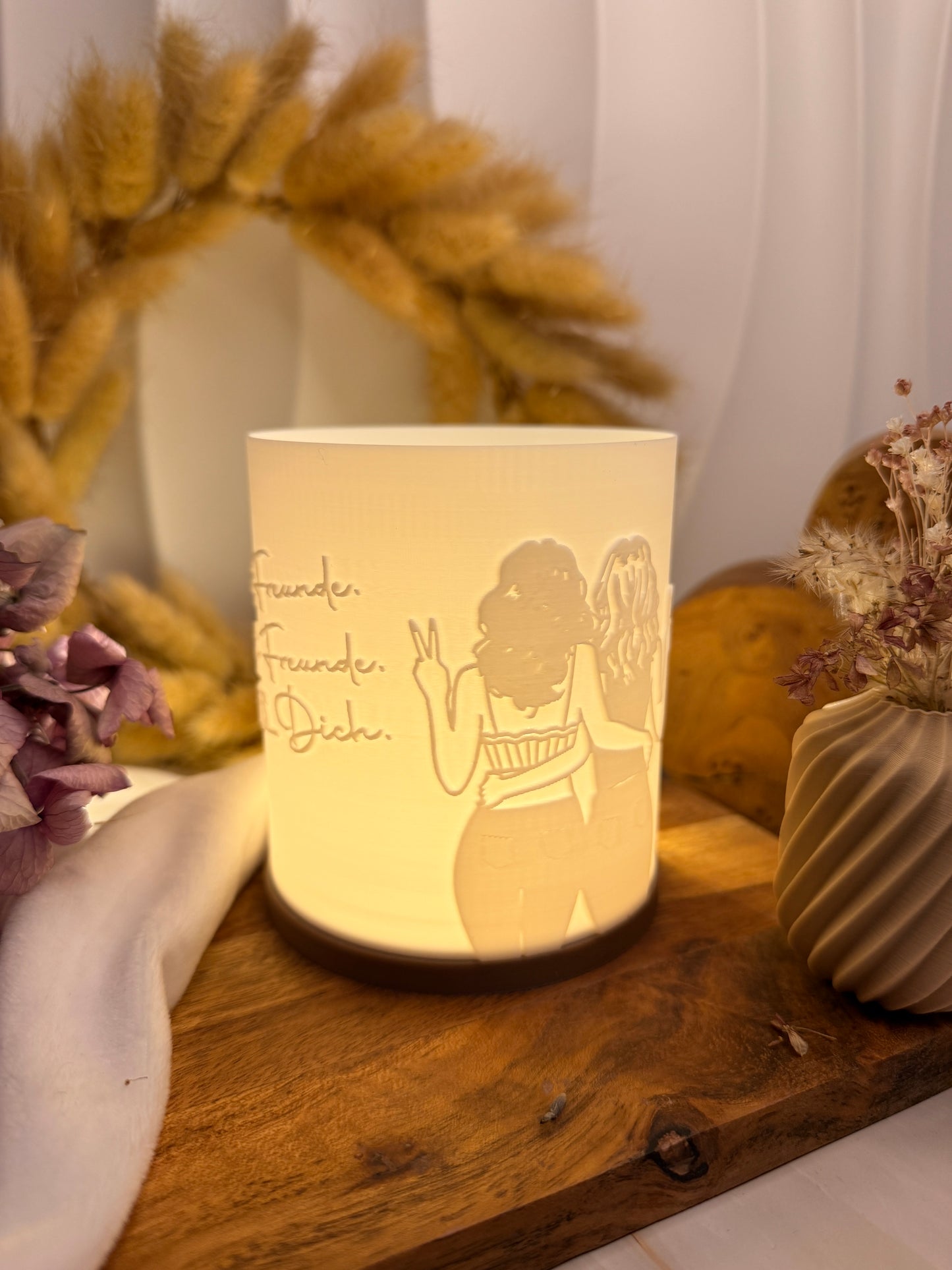 3D-Druckdatei - Windlicht - Freundin wie Dich