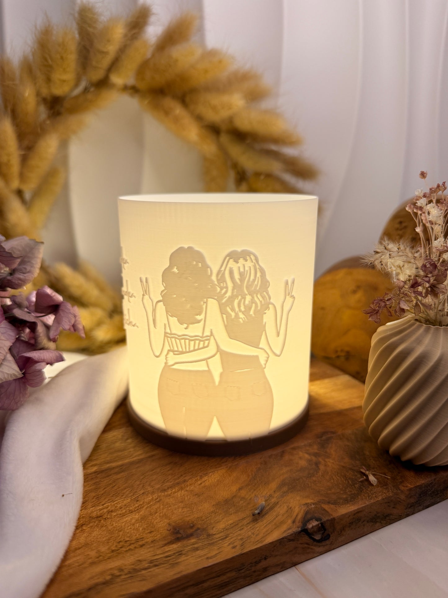 3D-Druckdatei - Windlicht - Freundin wie Dich