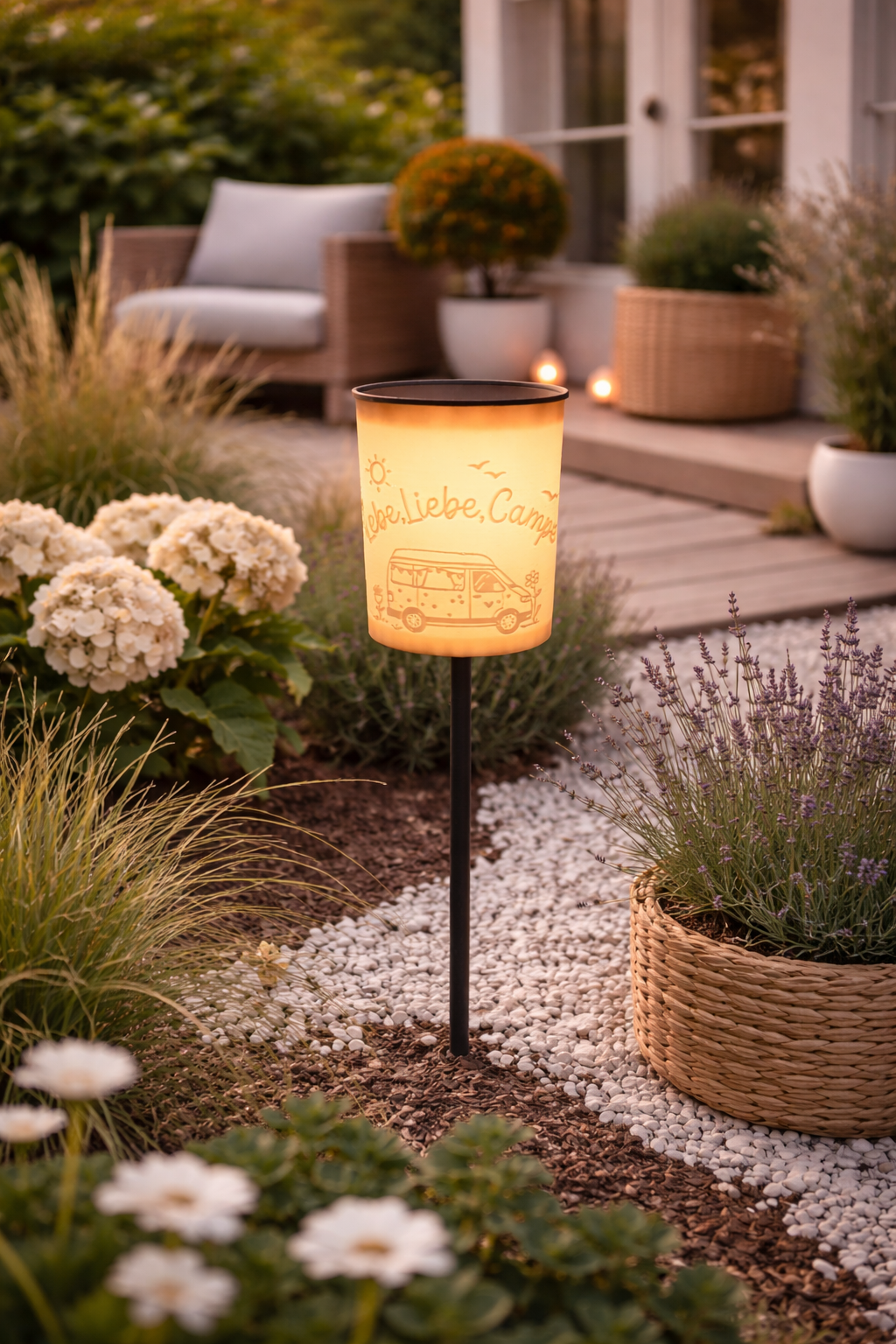 3D-Druckdatei - Windlicht - Lebe Liebe Campe Van - STL + 3MF - Deko  Solarlampe - Garten - LED-Licht