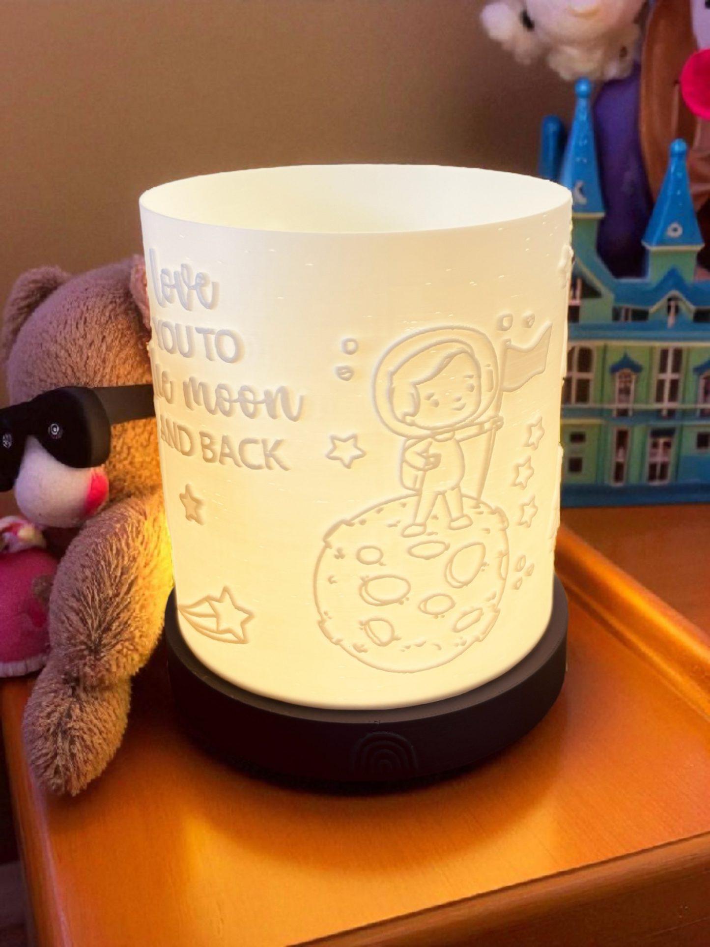 3D-Druckdatei - Nachtlicht - love you to the moon an back