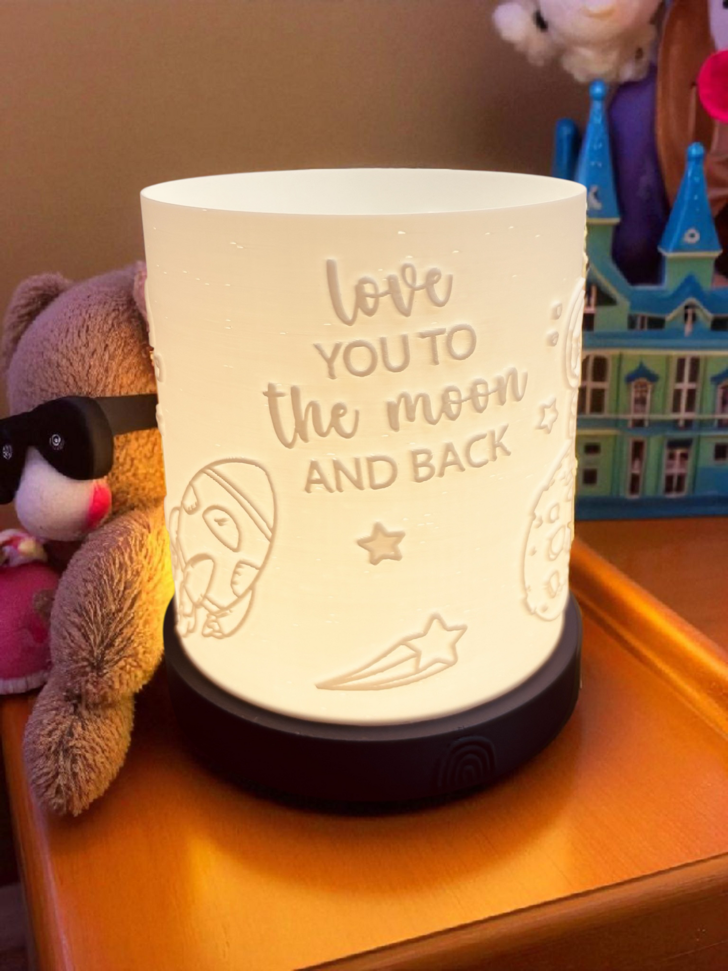 3D-Druckdatei - Nachtlicht - love you to the moon an back