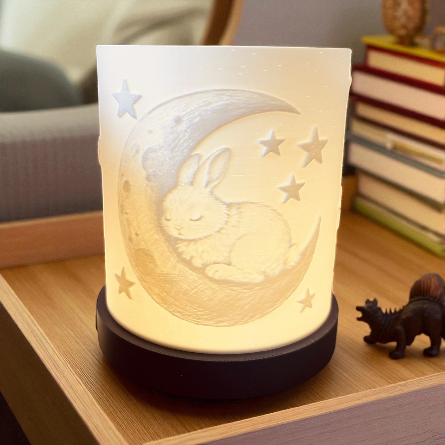 3D-Druckdatei - Nachtlicht - Hase und Mond