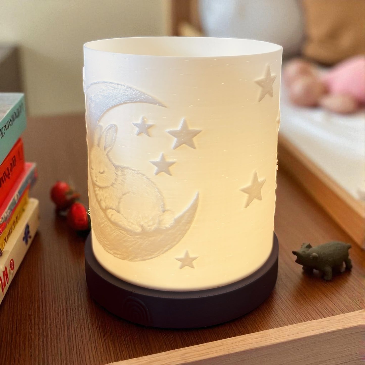 3D-Druckdatei - Nachtlicht - Hase und Mond
