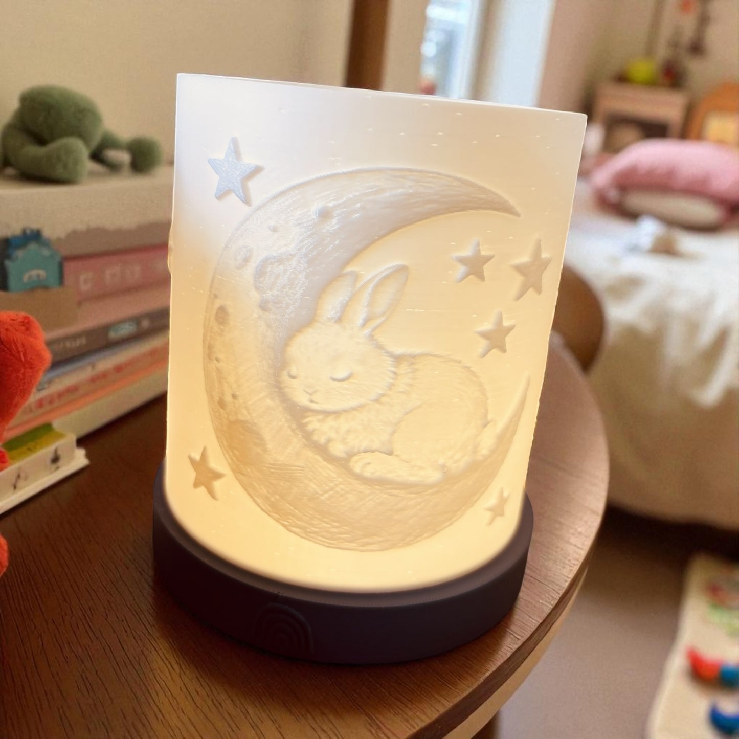 3D-Druckdatei - Nachtlicht - Hase und Mond