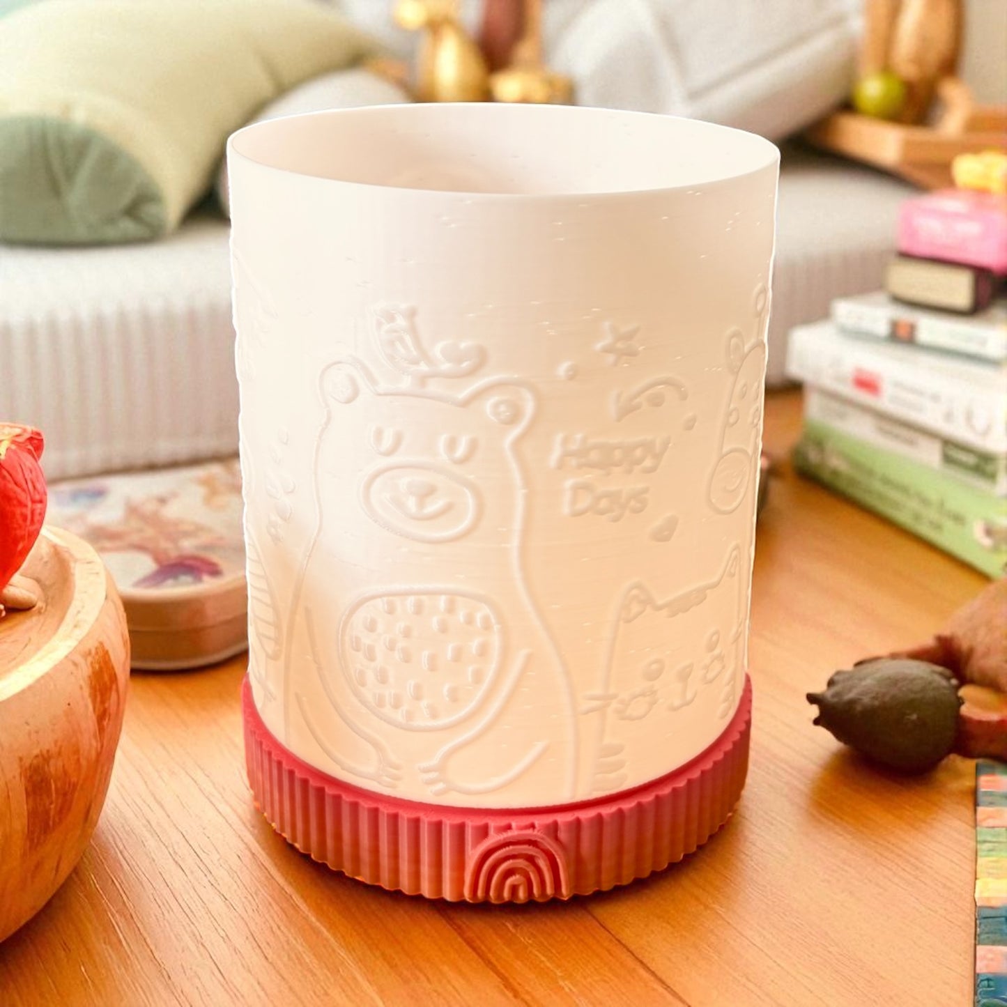 3D-Druckdatei - Nachtlicht - Tierlandschaft