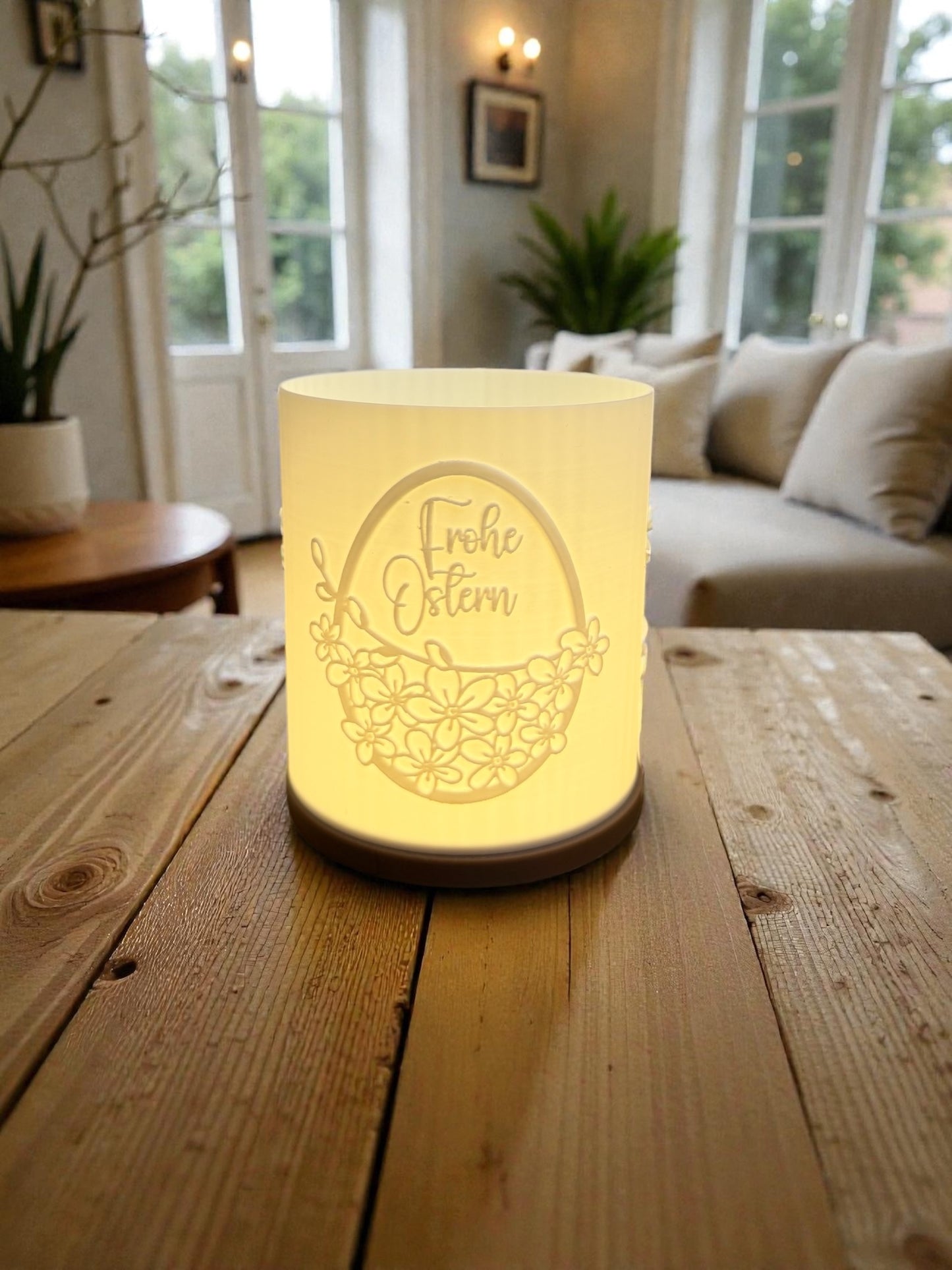 3D-Druckdatei - Windlicht - Frohe Ostern Ei