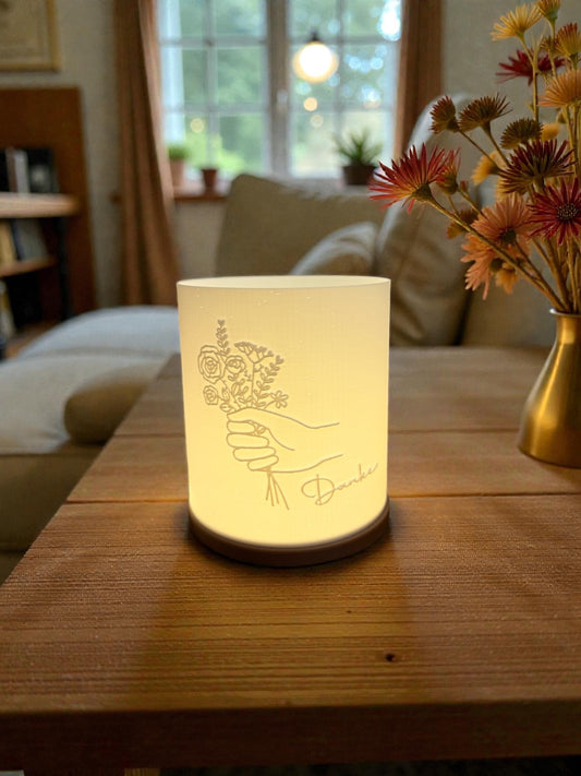 3D-Druckdatei - Windlicht - Danke