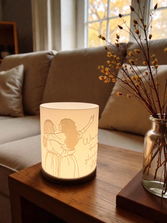 3D-Druckdatei - Windlicht - wie schön, dass wir gleichzeitig leben