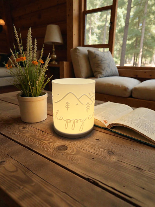 3D-Druckdatei - Windlicht - happy camper