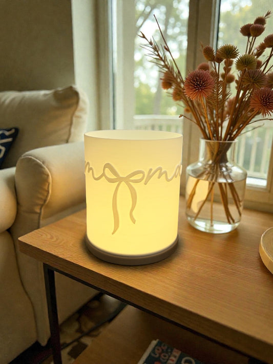 3D-Druckdatei - Windlicht - Schleife Mama