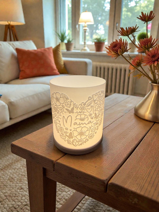 3D-Druckdatei - Windlicht - Herz Mama