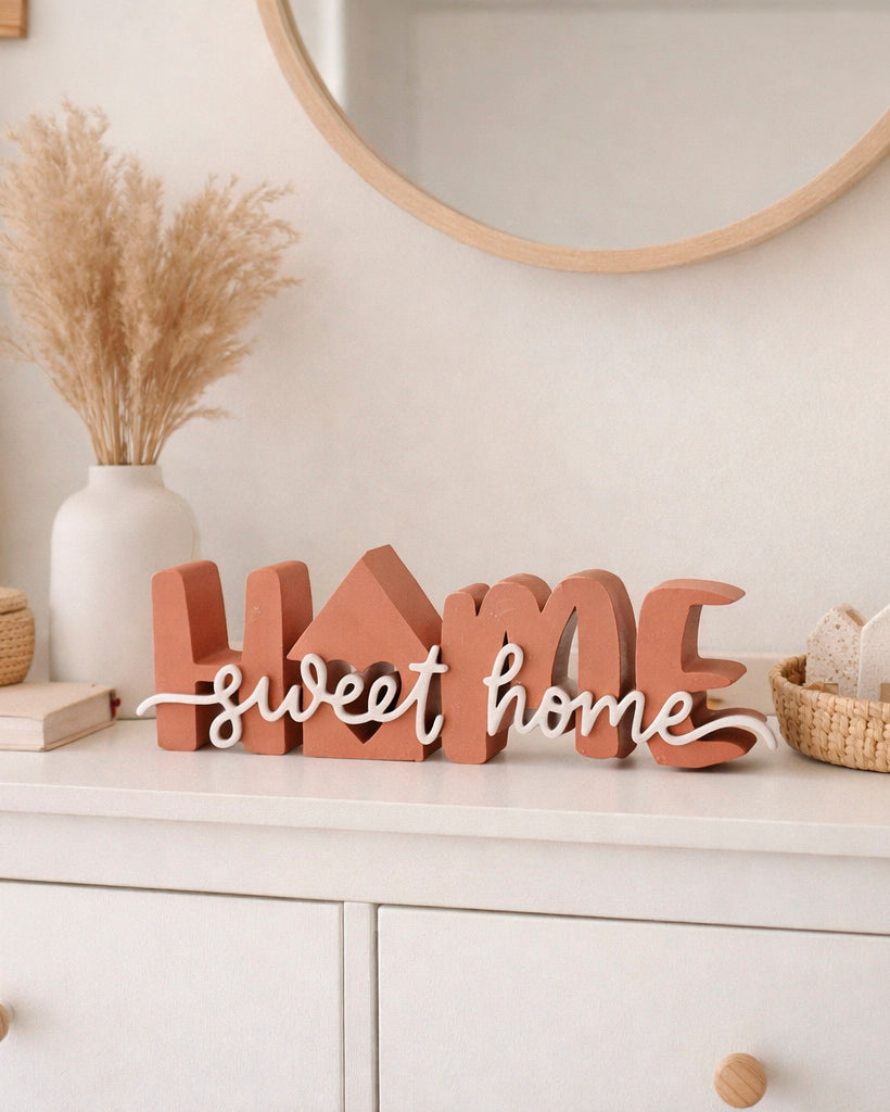 3D-Druckdatei - Schriftzug - home sweet home