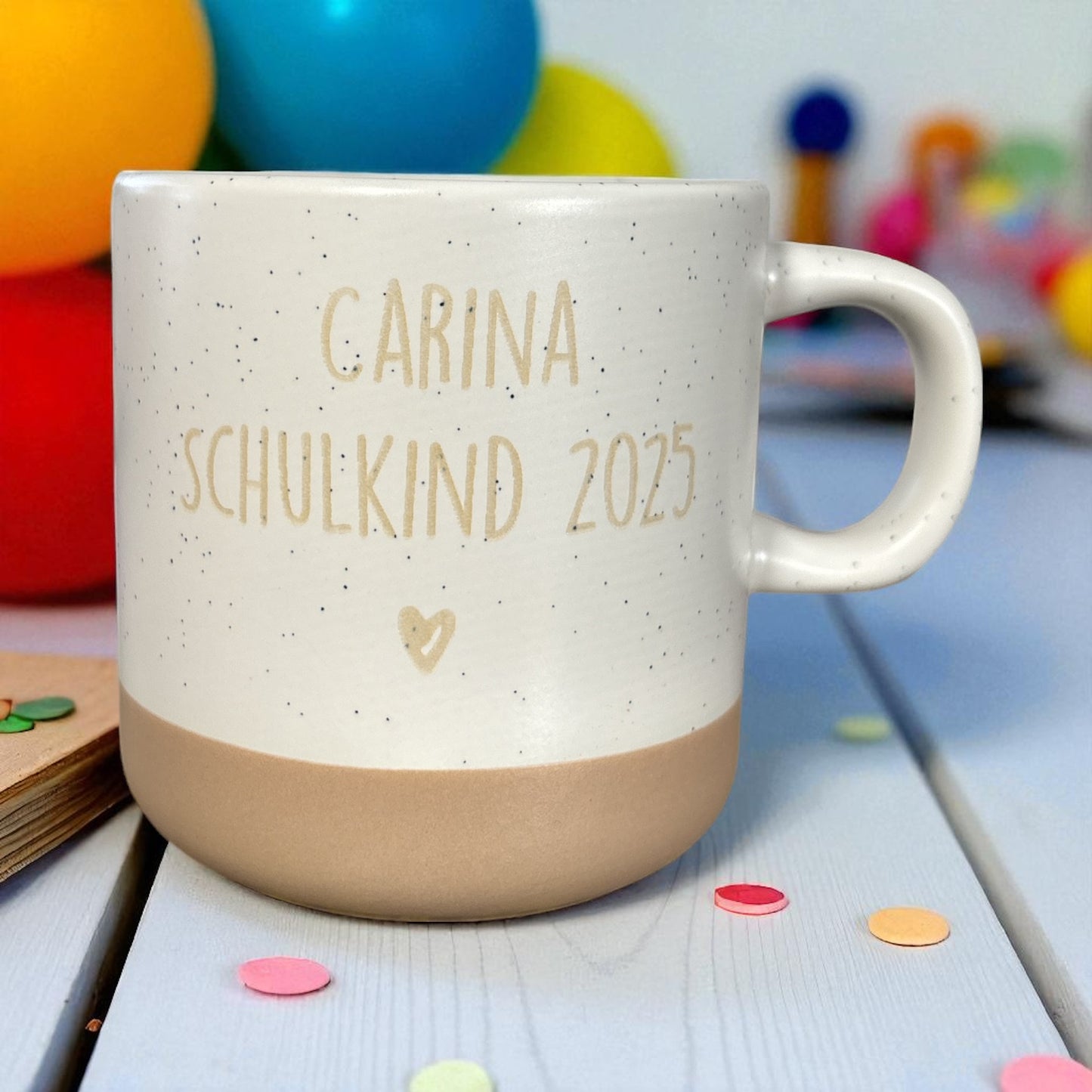 "Schulkind" Handgetöpferte Tasse